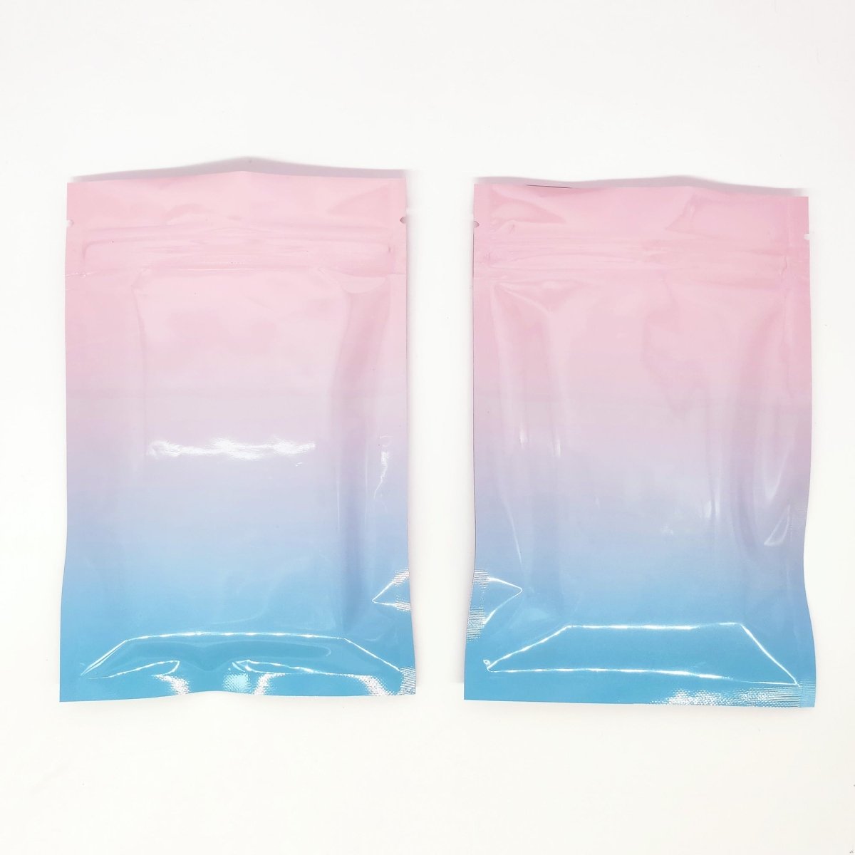 Glossy Double-Sided Two-Tone Ombre Gradient Mylar Bags - Katady packaging
