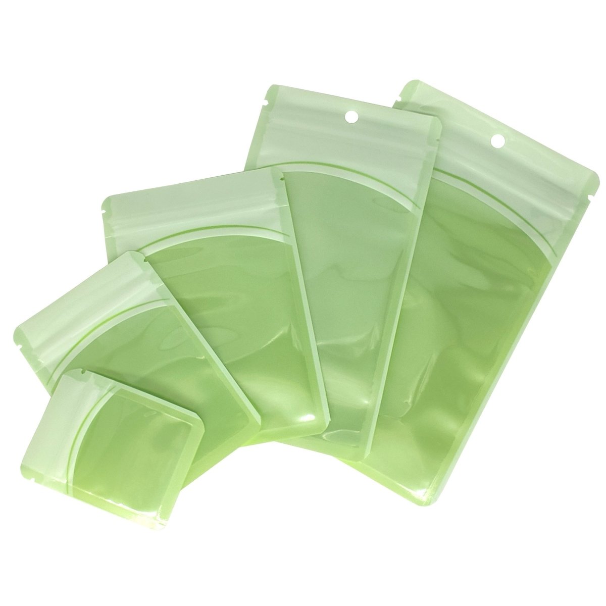 Glossy Transparent Bordered Window Design Plastic Bags with Hang Hole - Katady packaging