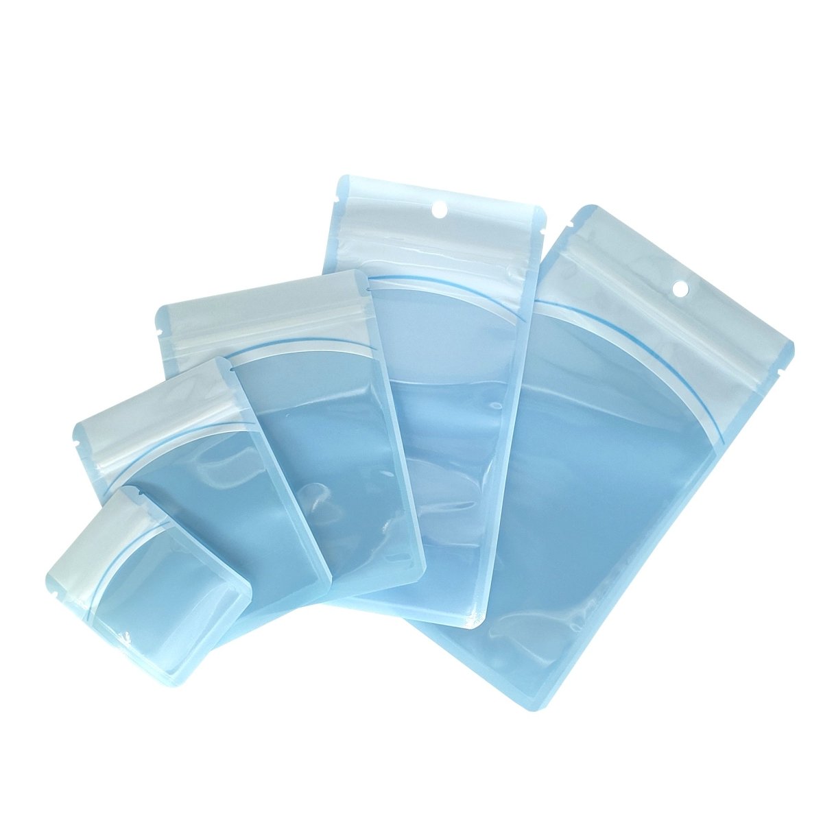 Glossy Transparent Bordered Window Design Plastic Bags with Hang Hole - Katady packaging
