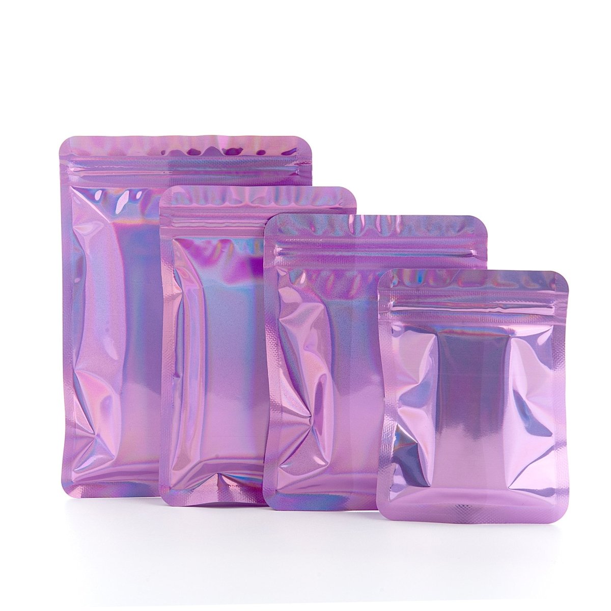 Clear and Half Gemstone Colored Mylar Flat Bags - Katady packaging