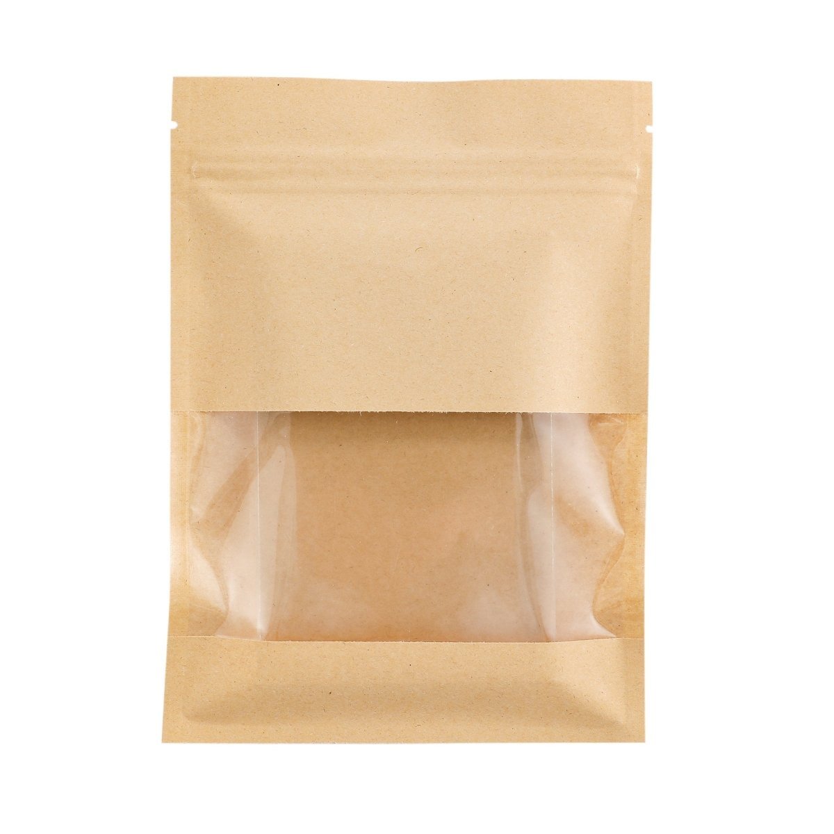 Colored Kraft Flat Bags with Clear Window - Katady packaging