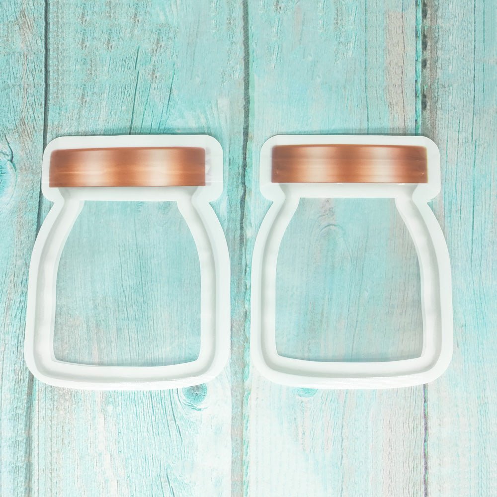 Copper Lid Color Jar Shaped Design Flat Poly Plastic Bags - Katady packaging