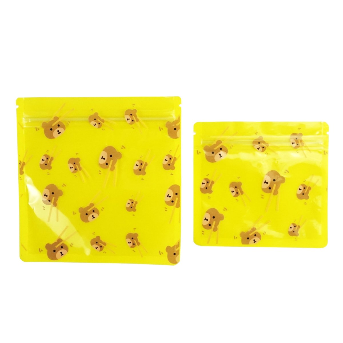 Designed Multi-Icon Pattern Bags with Clear Window - Katady packaging