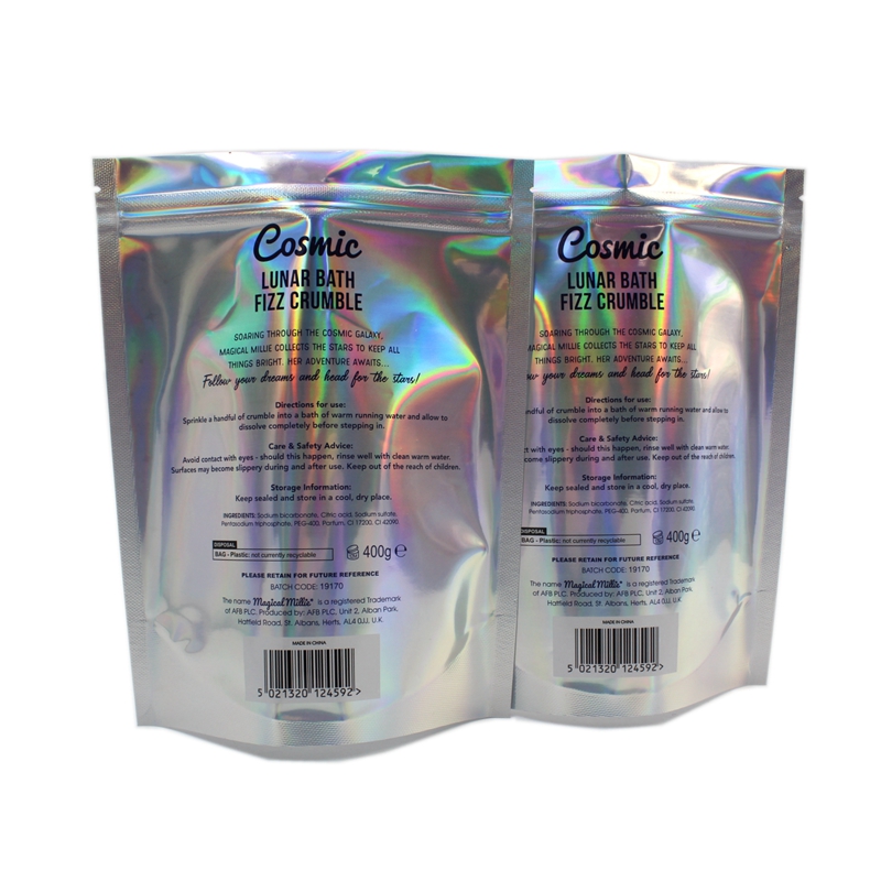 Quality self adhesive holographic stand up pouch mylar bags