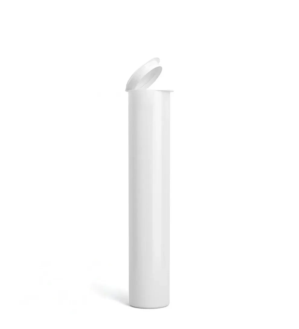 70mm Child-Resistant Plastic Pop Top Pre-Roll Tubes 70mm Child-Resistant Plastic Pop Top Pre-Roll Tubes