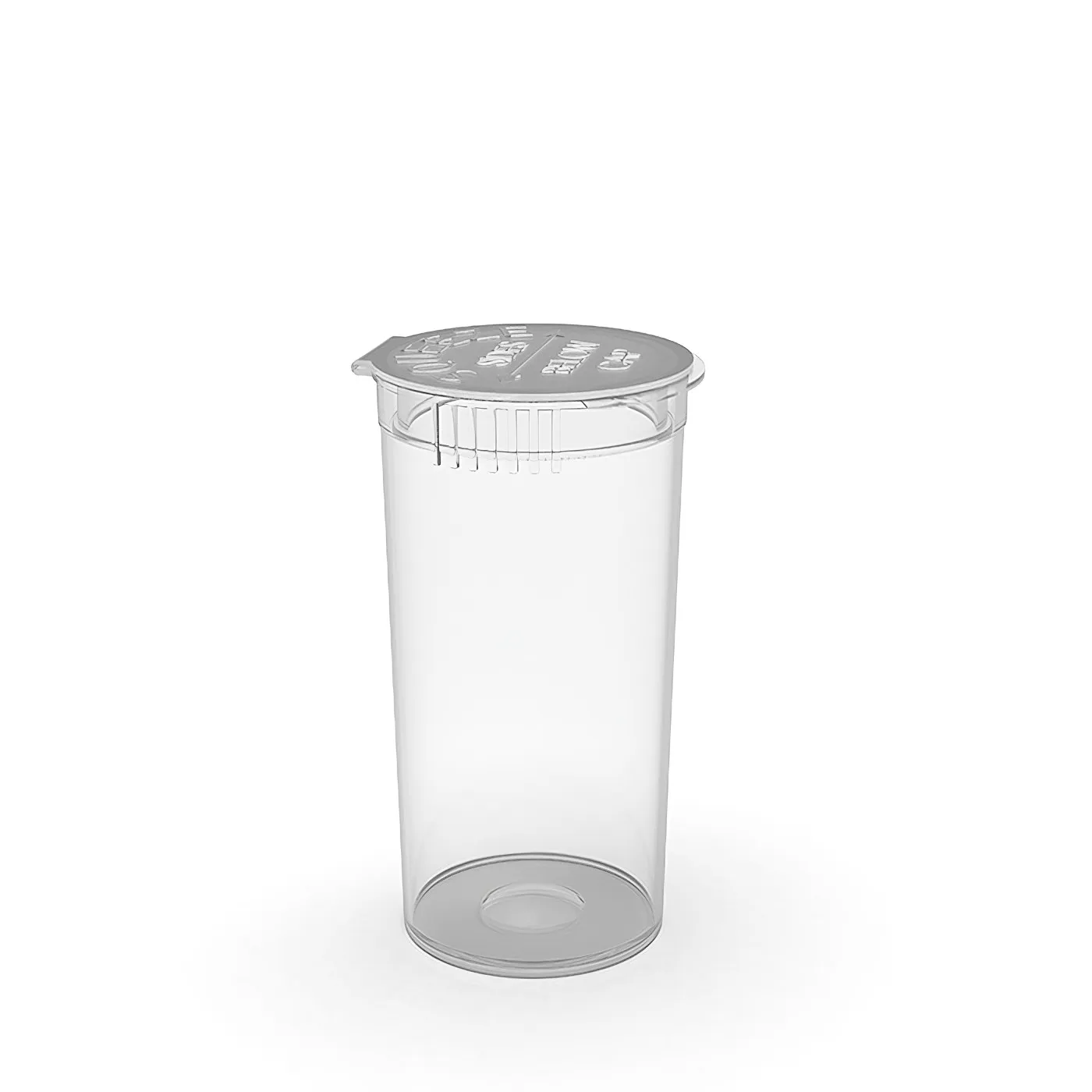 13 Dram Child-Resistant Flat Pop-Top Container 13 Dram Child-Resistant Flat Pop-Top Container