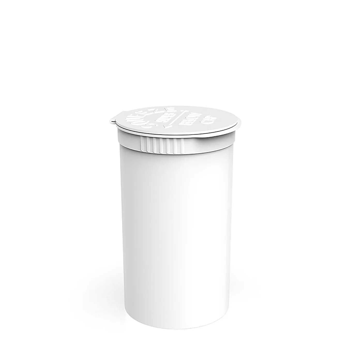 19 Dram Child-Resistant Flat Pop-Top Container 19 Dram Child-Resistant Flat Pop-Top Container