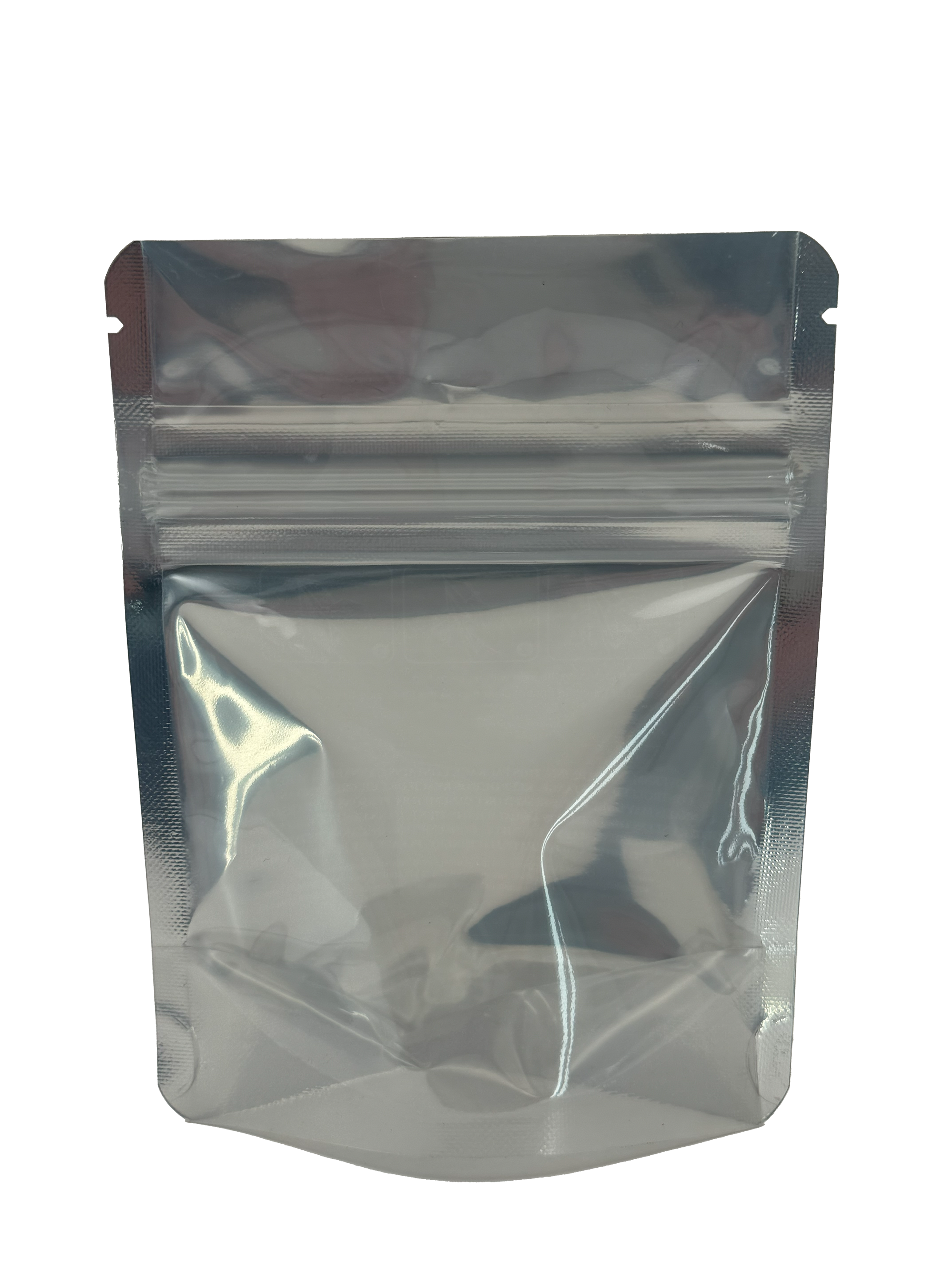 1/8th oz Child-Resistant Shiny Black/Clear Mylar Bag 1/8th oz Child-Resistant Shiny Black/Clear Mylar Bag