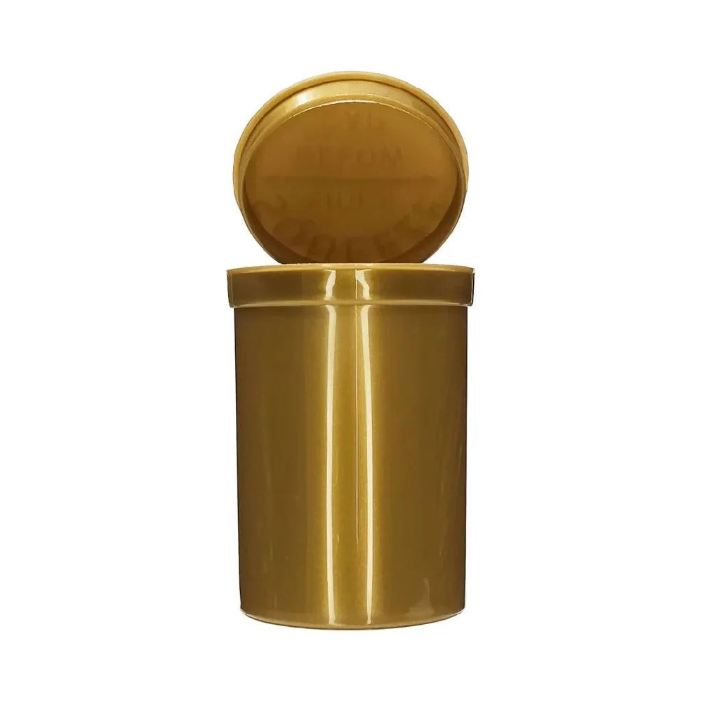 30 Dram Plastic Pop Top Bottle Opaque Gold