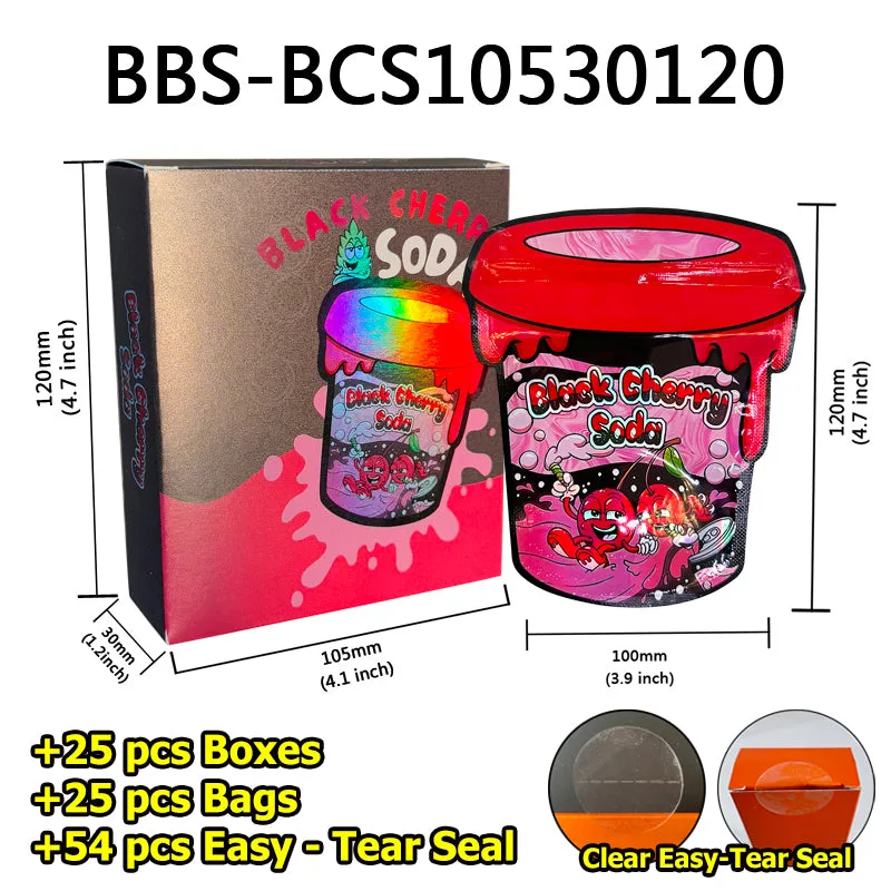 Mylar Bag 3.5g with 25 Pcs Boxes Cereal Paper Boxes Custom