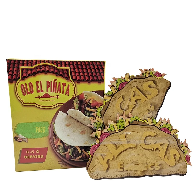 3.5g Mylar Bag With Box Custom Smell Proof Edible Die Cut