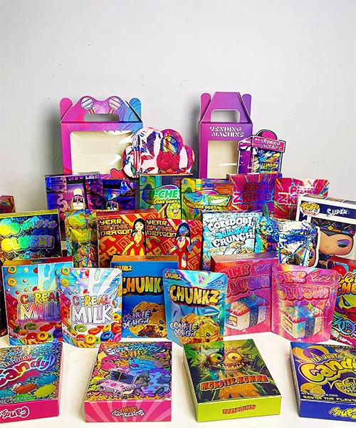 Mix Shaped Edible Packs Smell Proof 3.5 Die Cut Mylar bag Mix Shaped Edible Packs Smell Proof 3.5 Die Cut Mylar bag