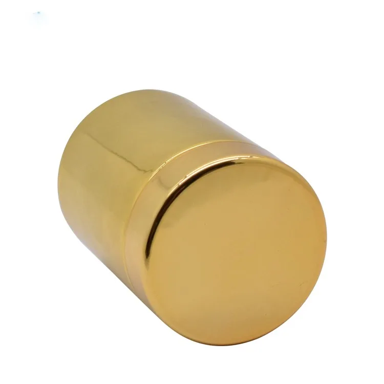 Gold glass jar Gold glass jar