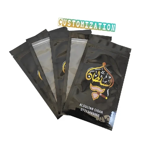 Humidor Package Plastic Three Side Seal Ziplock Cigar Bag Humidor Package Plastic Three Side Seal Ziplock Cigar Bag