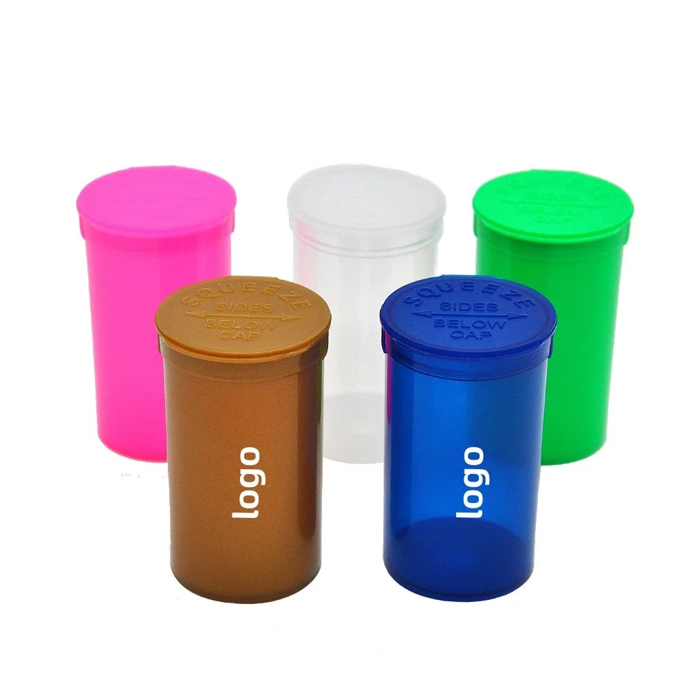 Oem 6/13/19/30/60 Dram Colorful Pop Top Plastic Bottles Oem 6/13/19/30/60 Dram Colorful Pop Top Plastic Bottles