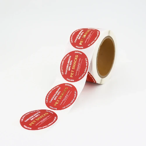 Custom Round Roll Label Sticker For Honey Jar Jam Bottle