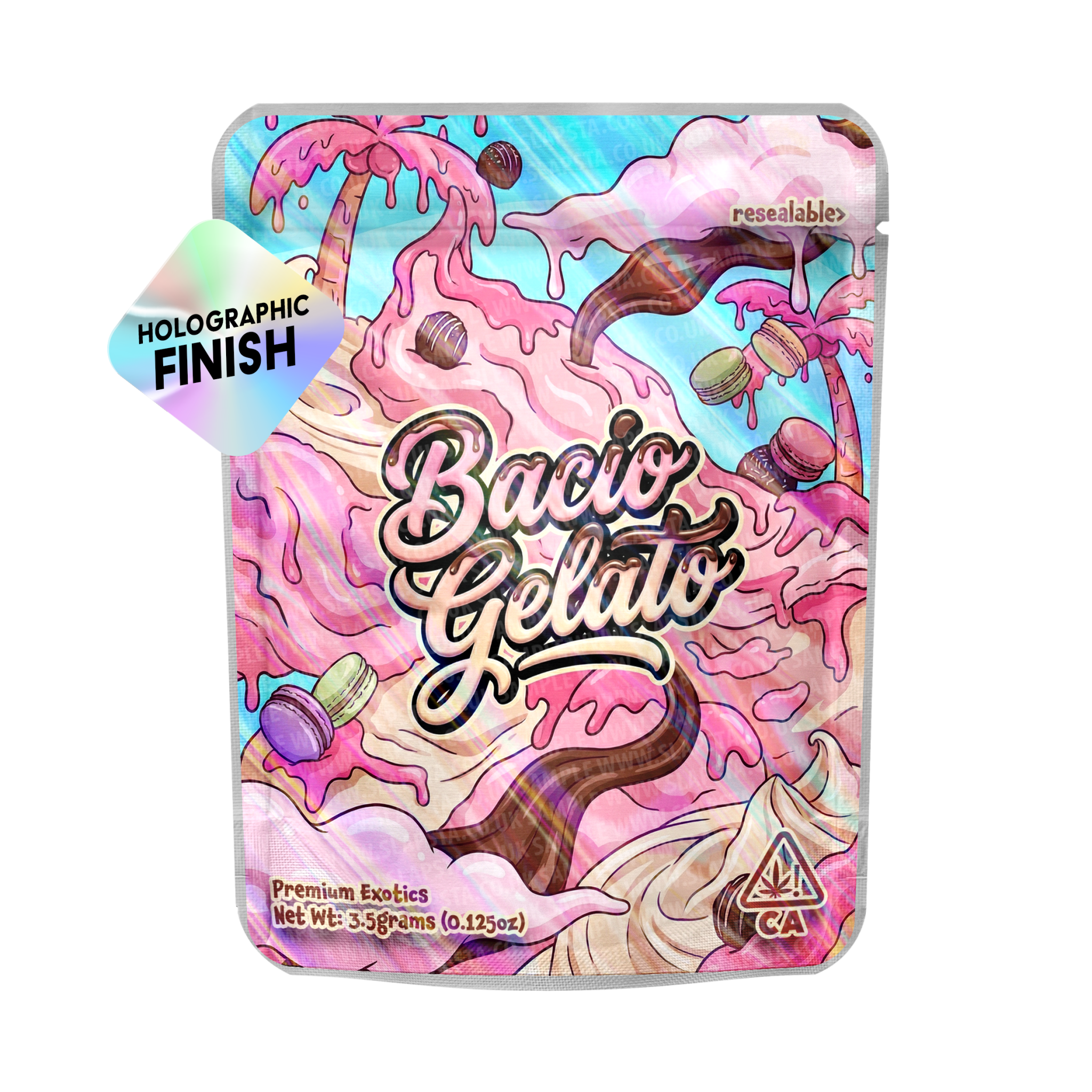 Bacio Gelato Mylar Sticker Packs Bacio Gelato Mylar Sticker Packs