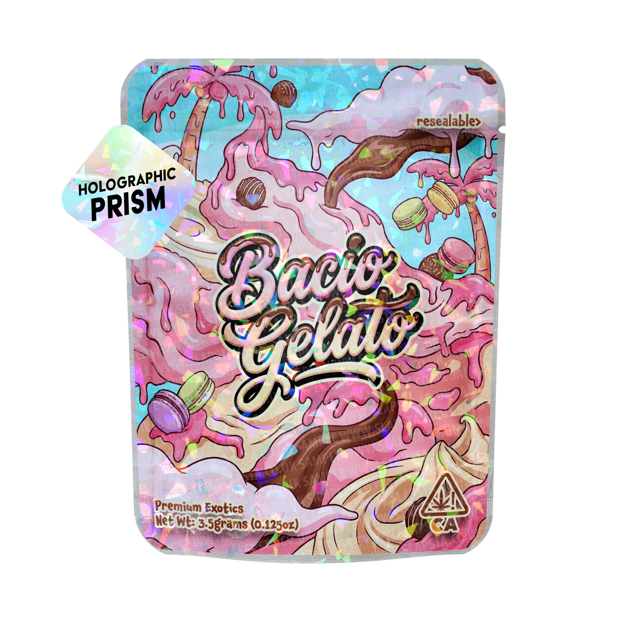 Bacio Gelato Mylar Sticker Packs Bacio Gelato Mylar Sticker Packs