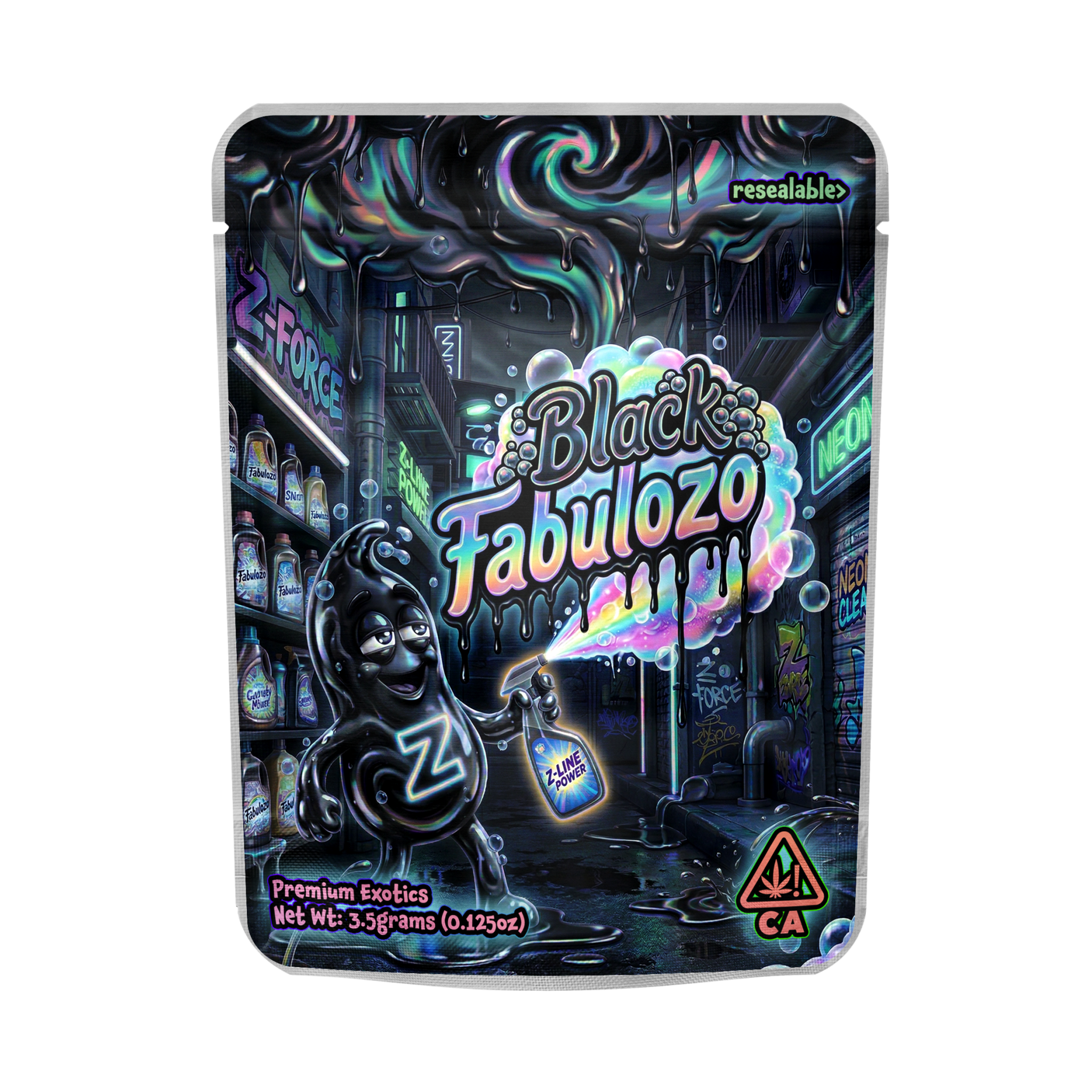 Black Fabulozo Mylar Sticker Packs Black Fabulozo Mylar Sticker Packs