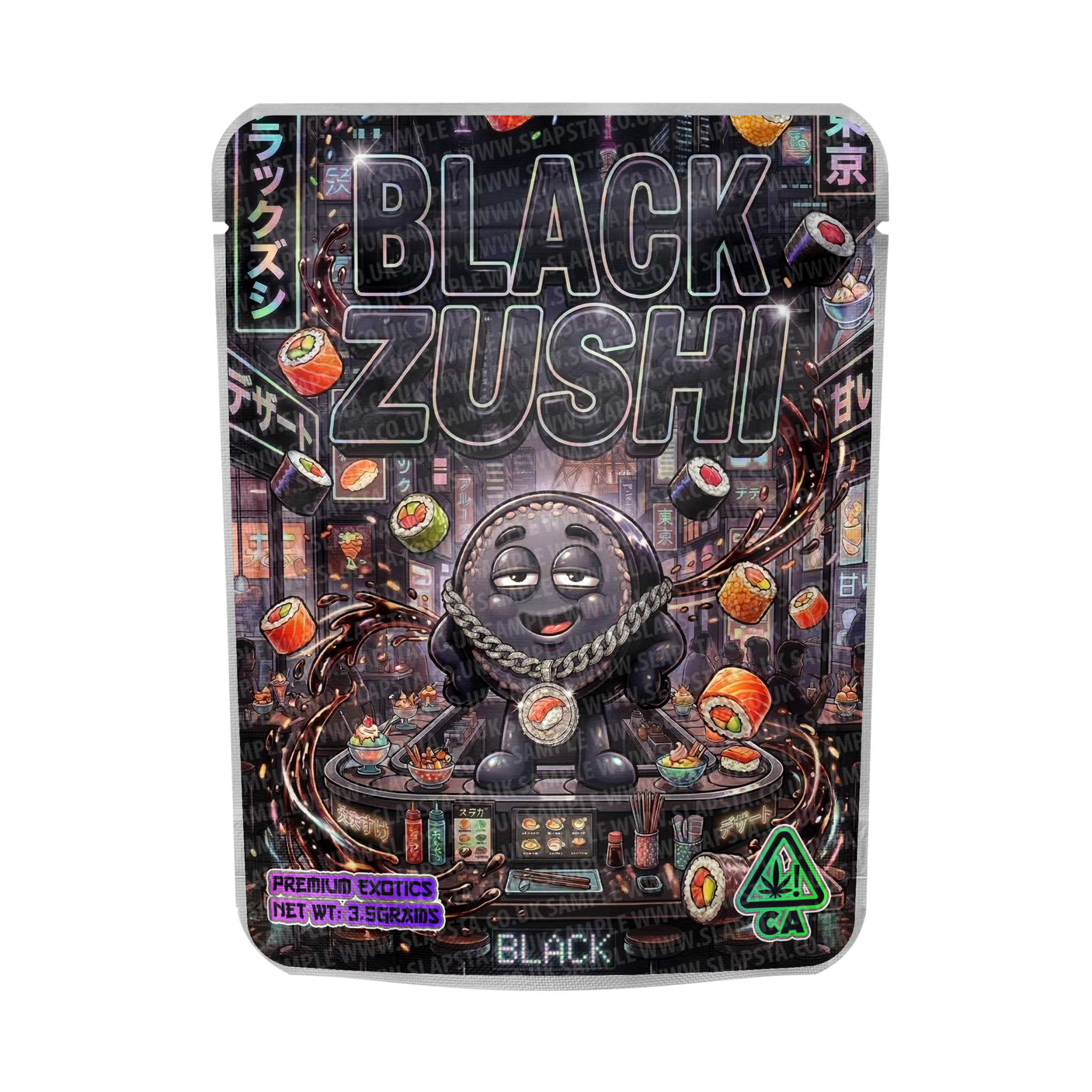 Black Zushi Mylar Sticker Packs Black Zushi Mylar Sticker Packs