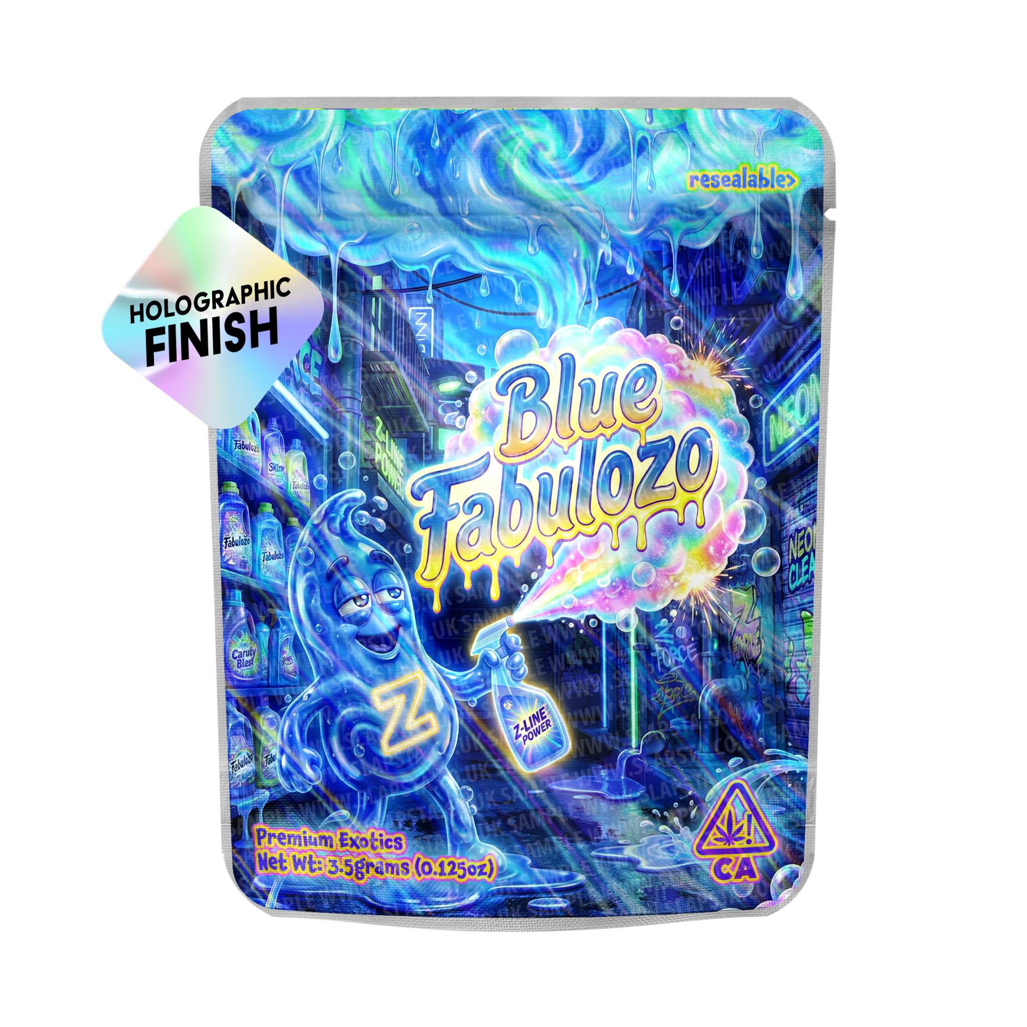 Blue Fabulozo Mylar Sticker Packs Blue Fabulozo Mylar Sticker Packs