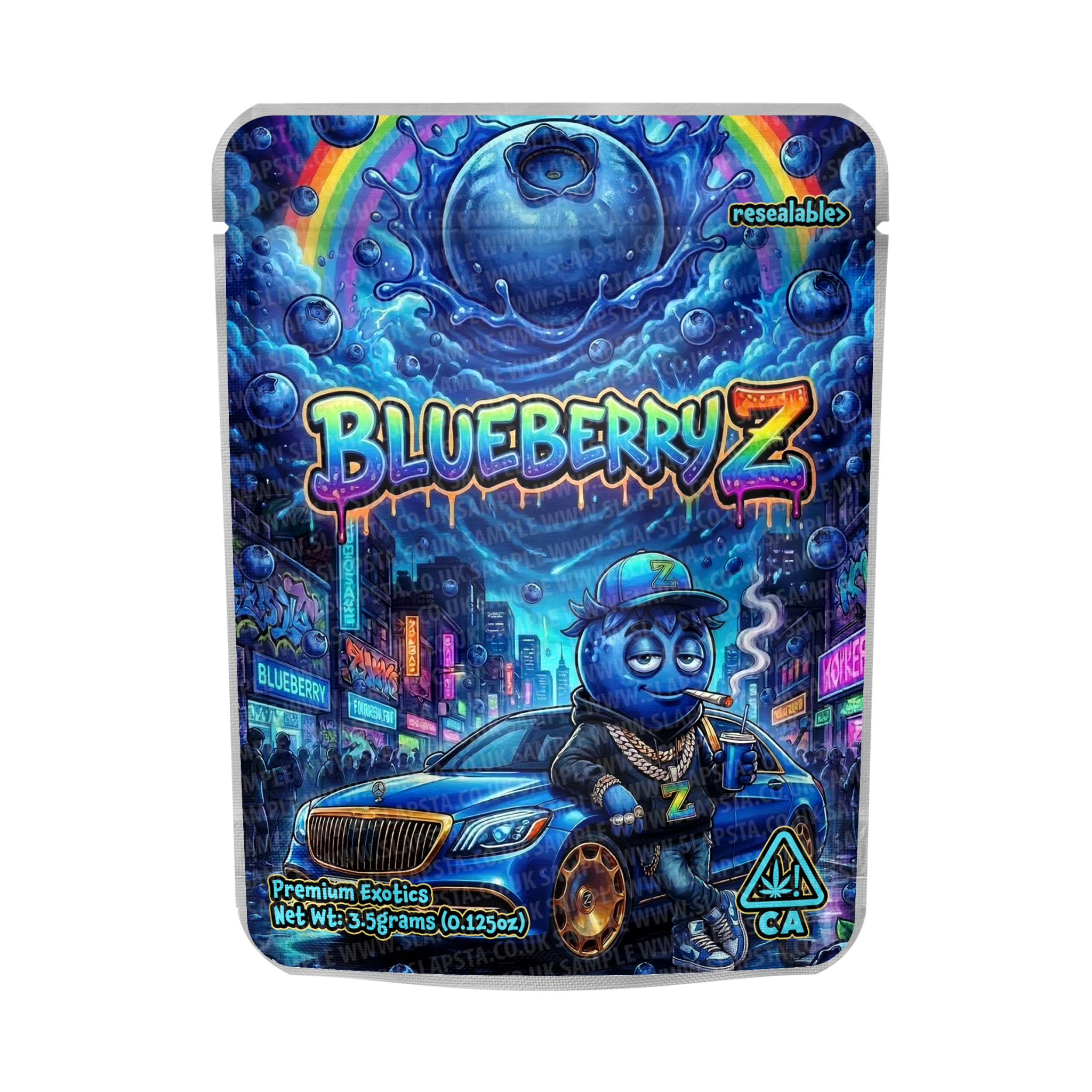 Blueberry-Z Mylar Sticker Packs Blueberry-Z Mylar Sticker Packs