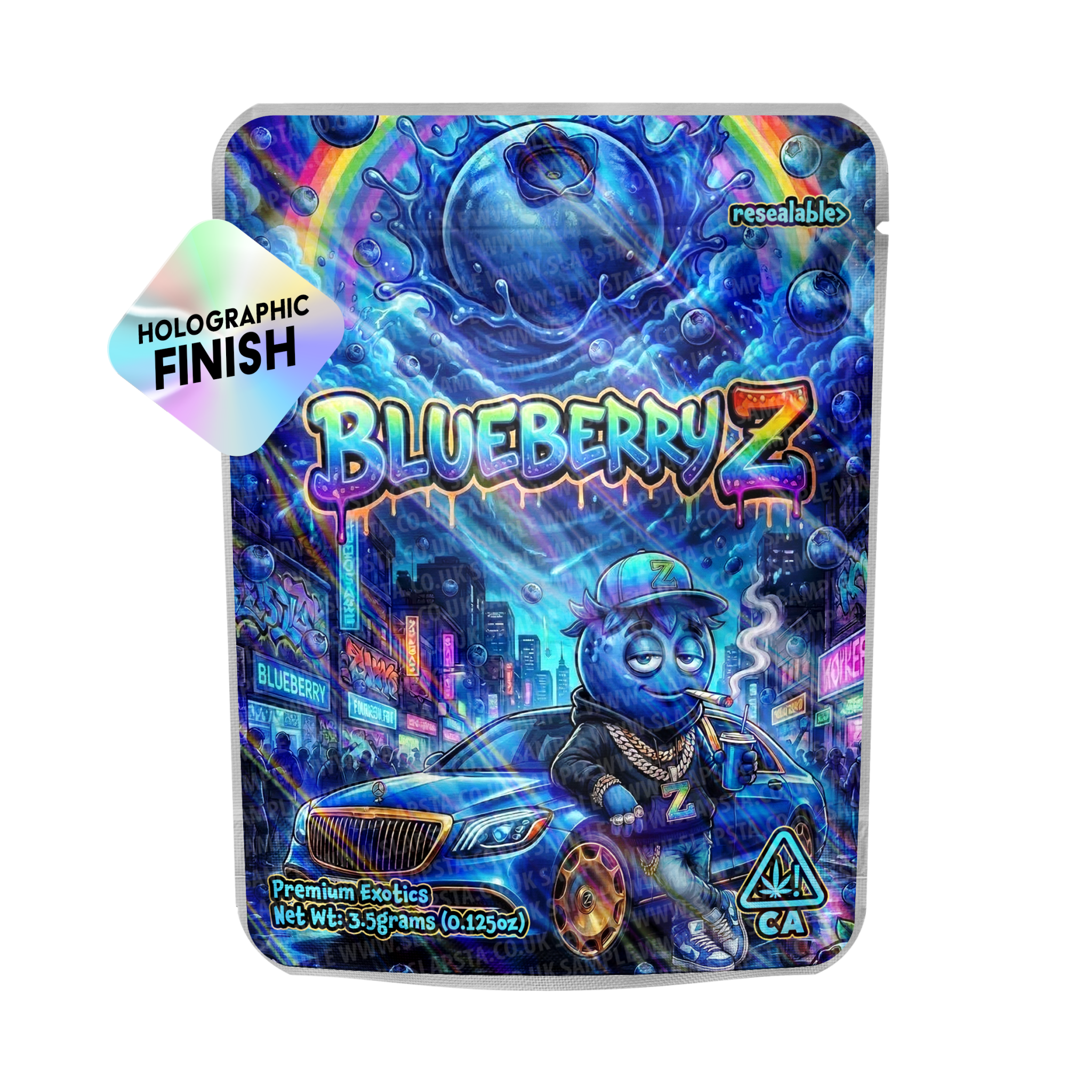Blueberry-Z Mylar Sticker Packs Blueberry-Z Mylar Sticker Packs