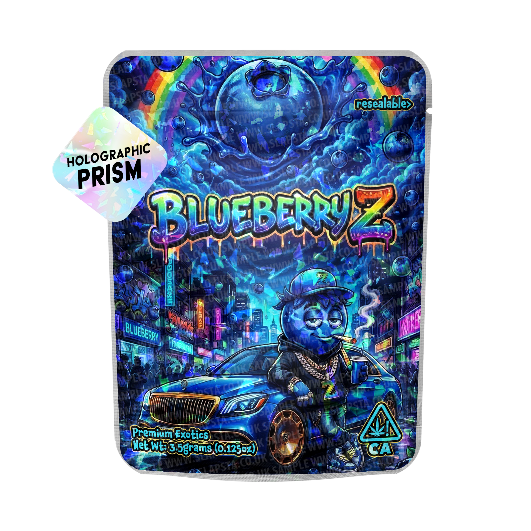 Blueberry-Z Mylar Sticker Packs Blueberry-Z Mylar Sticker Packs