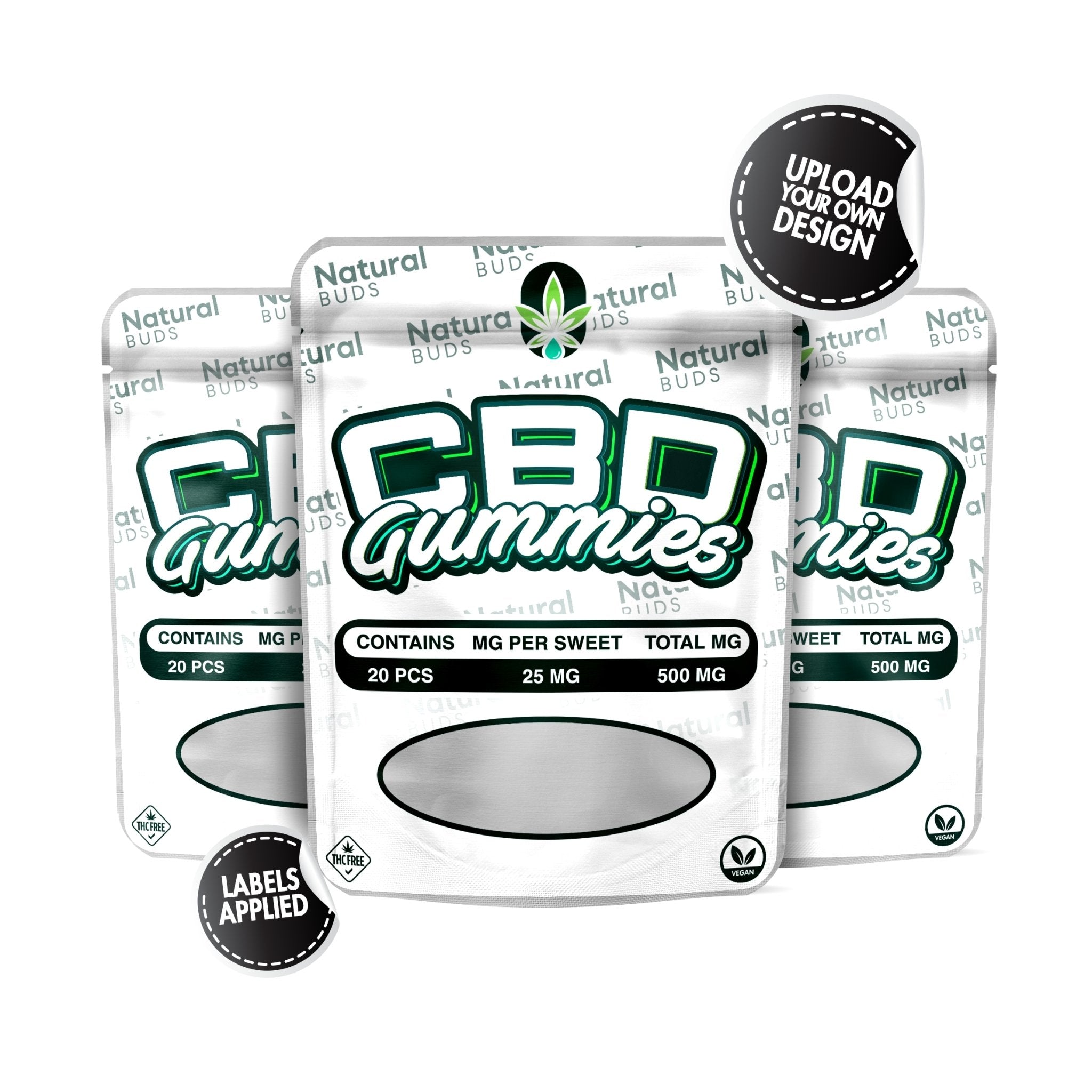 Custom Round Edge 3.5g (1/8 Ounce) Mylar Sticker Bags Custom Round Edge 3.5g (1/8 Ounce) Mylar Sticker Bags