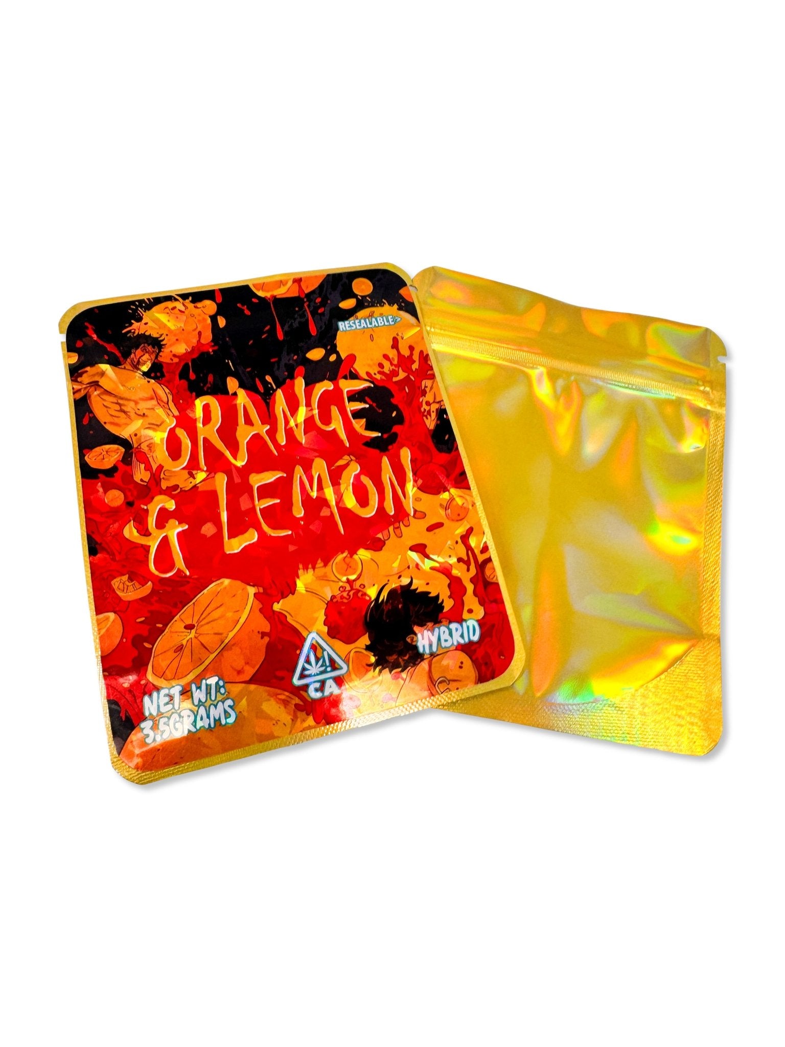 Custom Round Edge 3.5g (1/8 Ounce) Mylar Sticker Bags Custom Round Edge 3.5g (1/8 Ounce) Mylar Sticker Bags