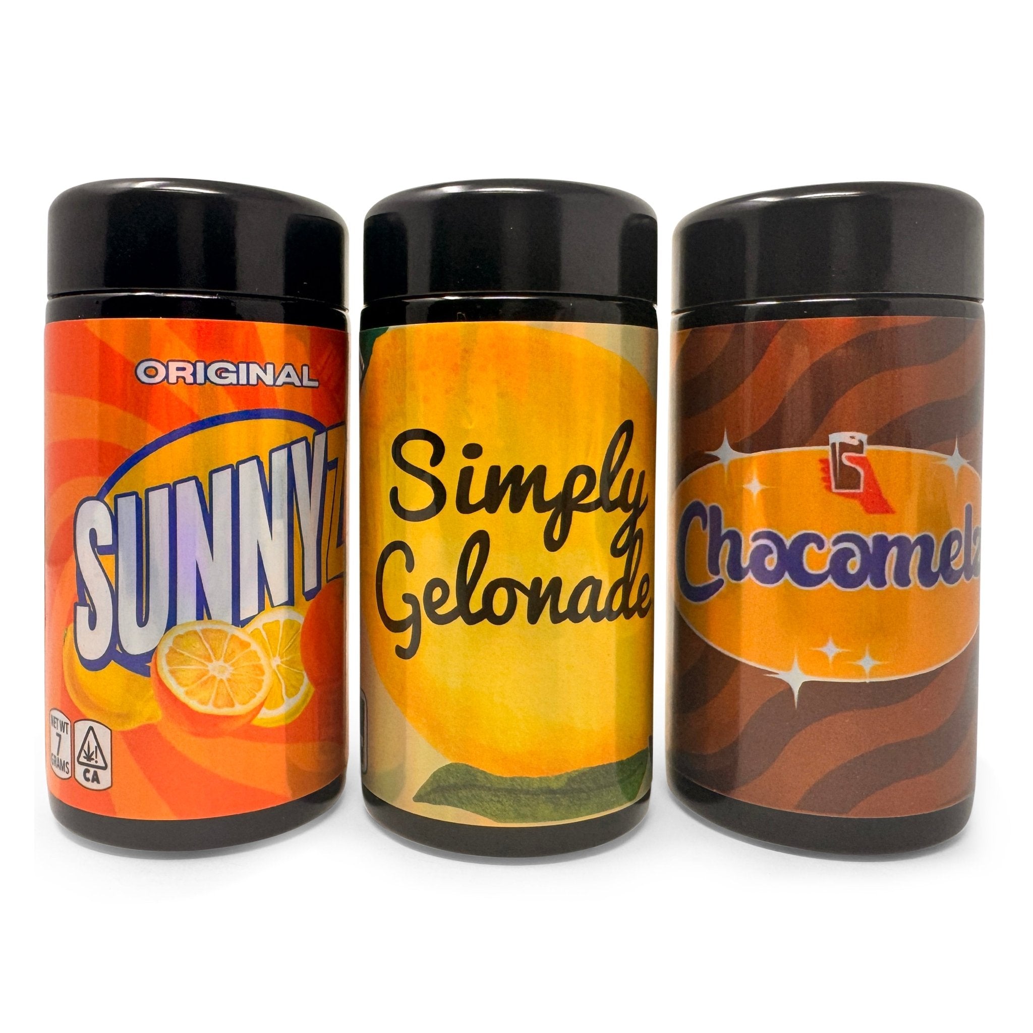 Custom UV Miron Glass Jars Custom UV Miron Glass Jars