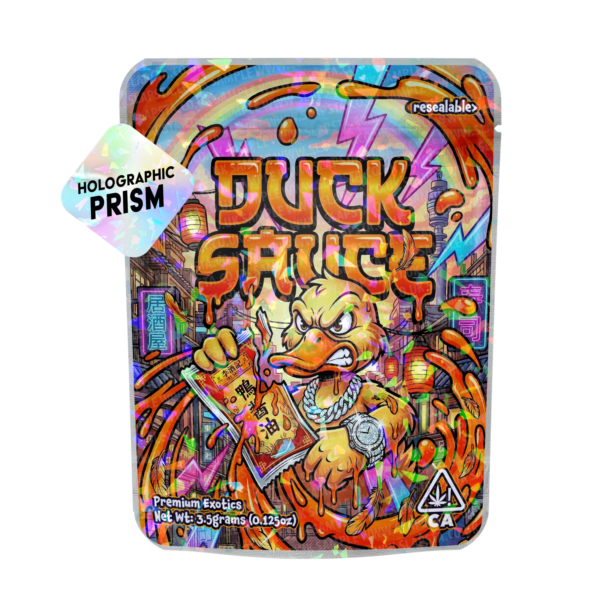 Duck Sauce Mylar Sticker Packs Duck Sauce Mylar Sticker Packs