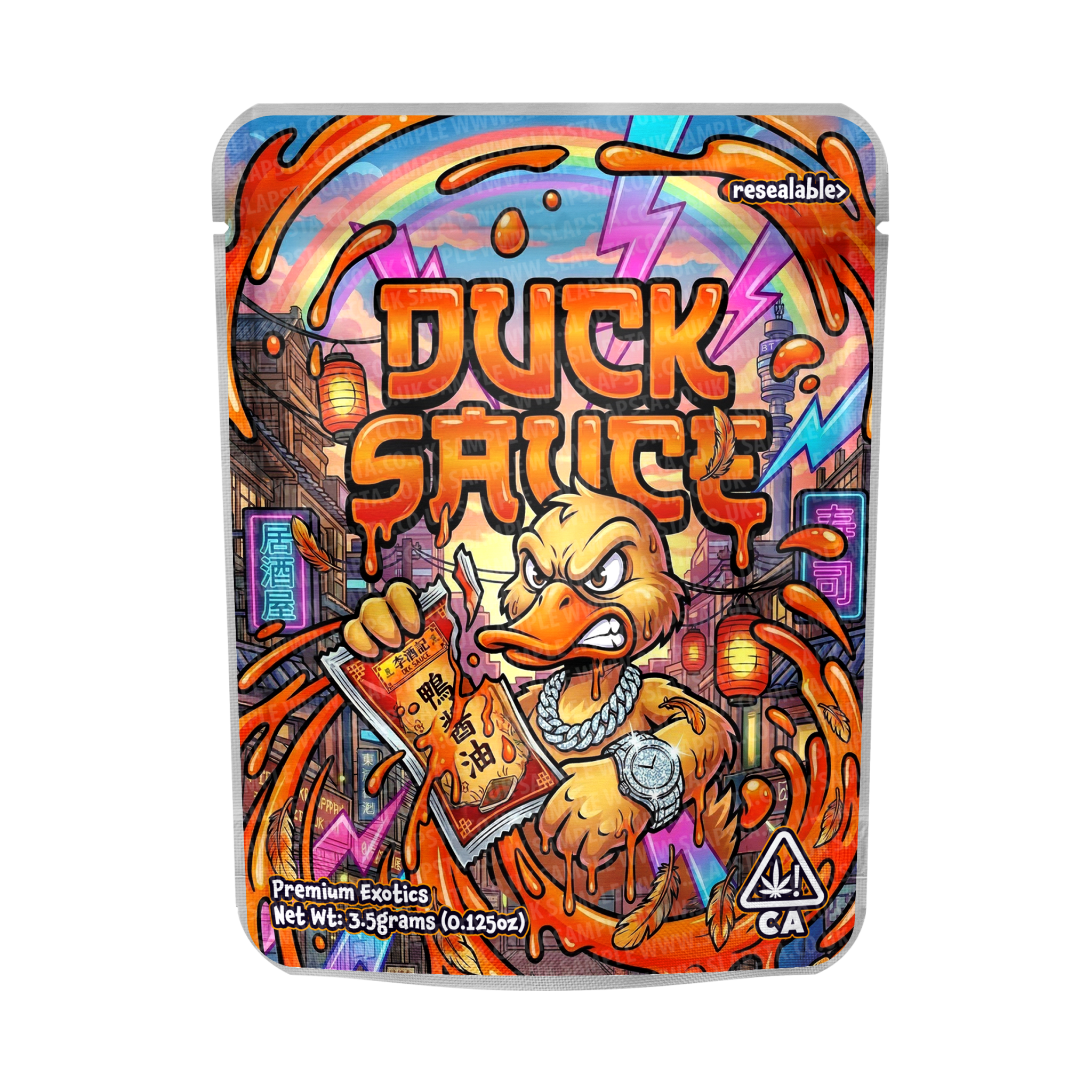 Duck Sauce Mylar Sticker Packs Duck Sauce Mylar Sticker Packs