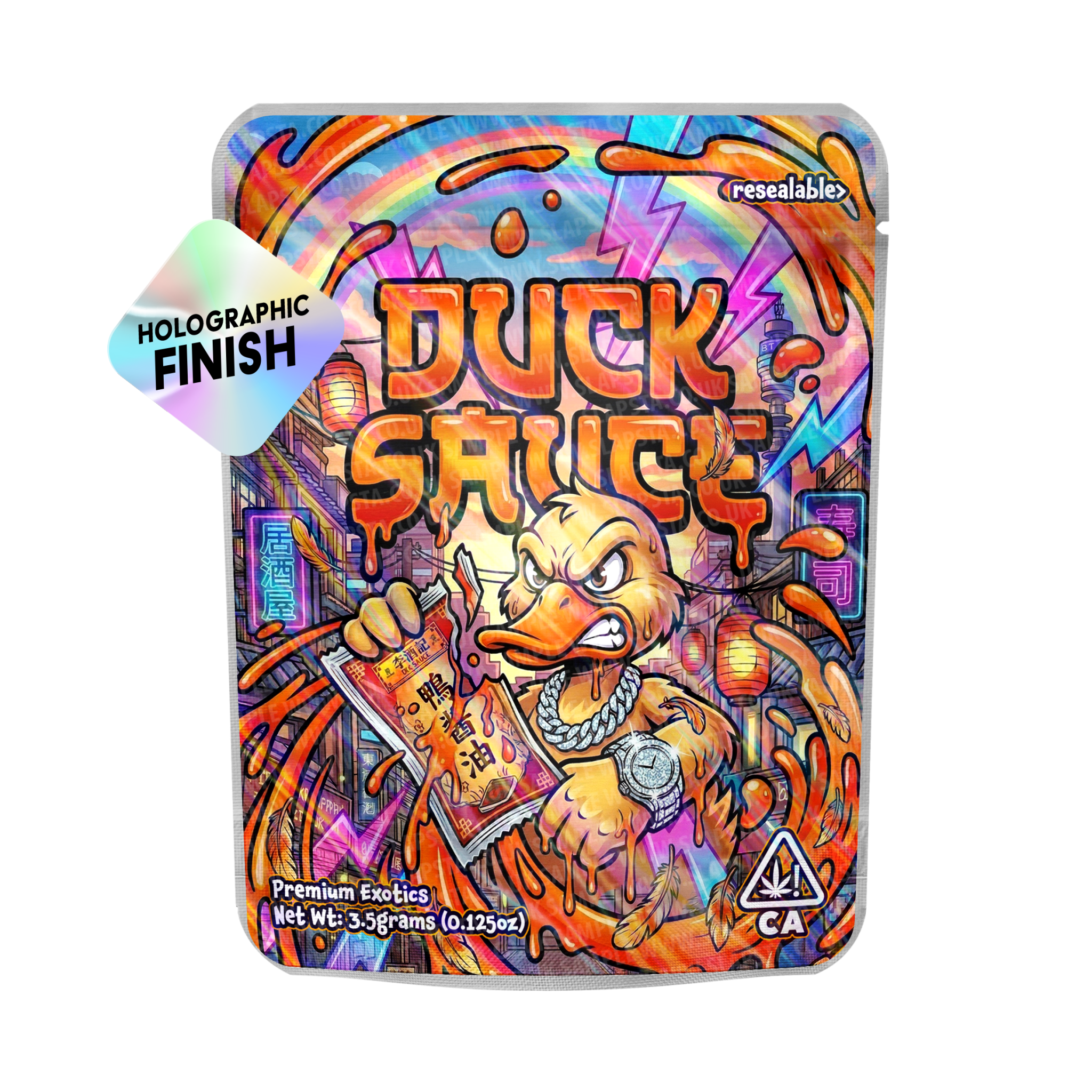 Duck Sauce Mylar Sticker Packs Duck Sauce Mylar Sticker Packs
