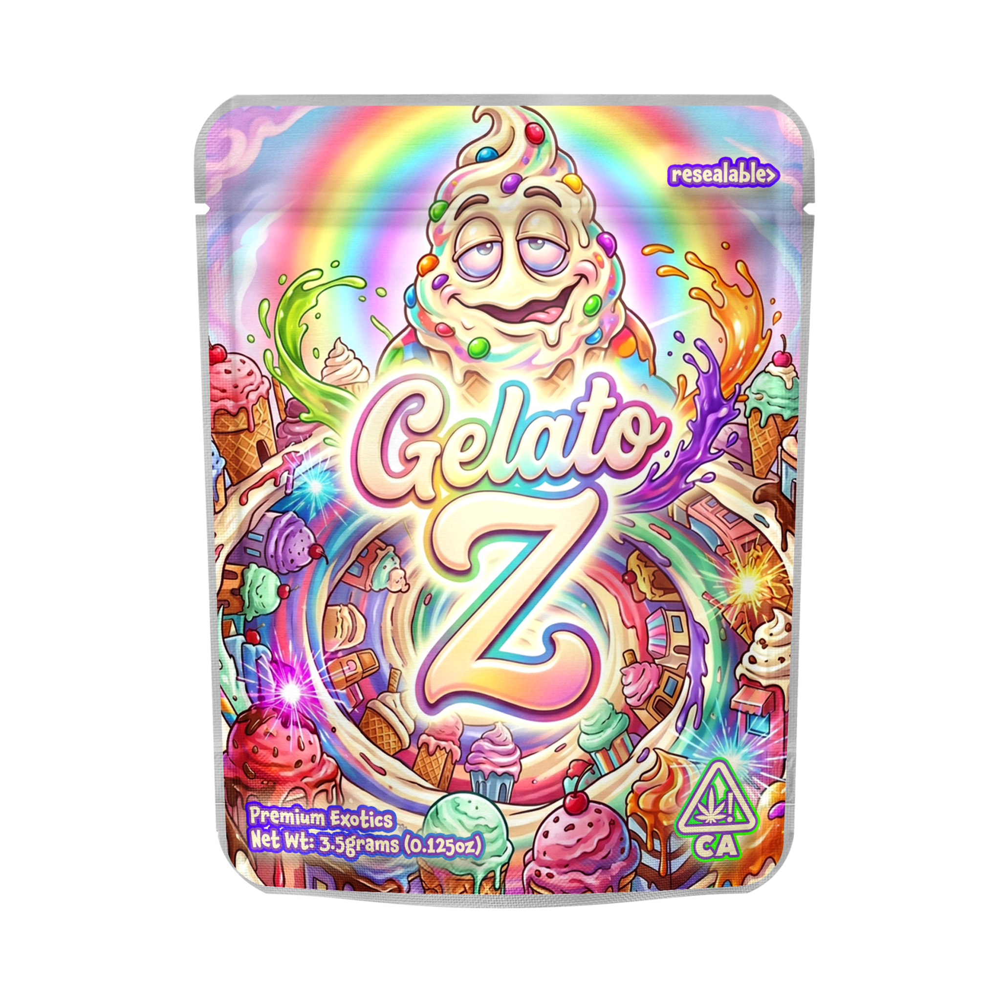 Gelato 41 Z Mylar Pouches Pre-Labeled Gelato 41 Z Mylar Pouches Pre-Labeled