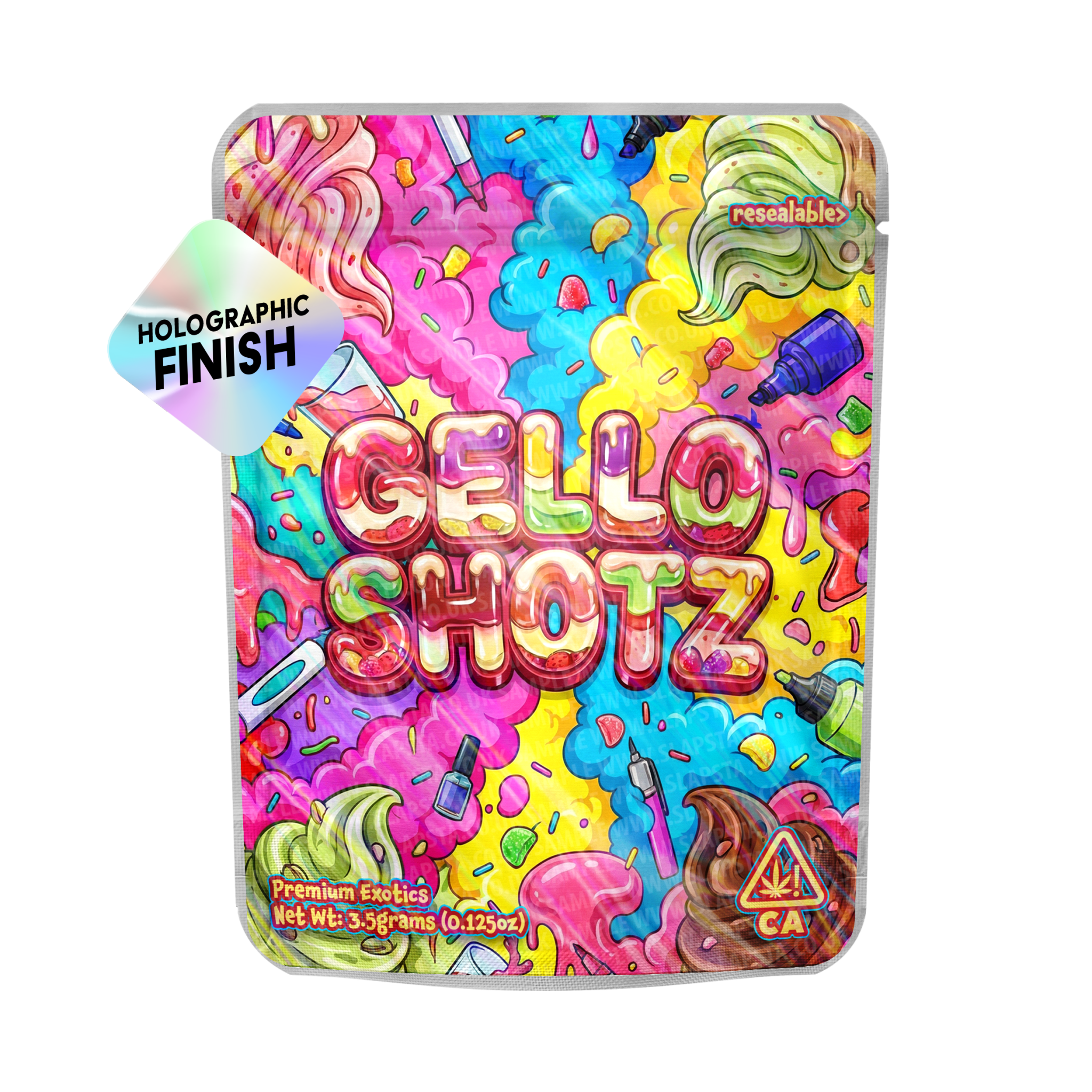 Gello Shotz Mylar Sticker Packs Gello Shotz Mylar Sticker Packs