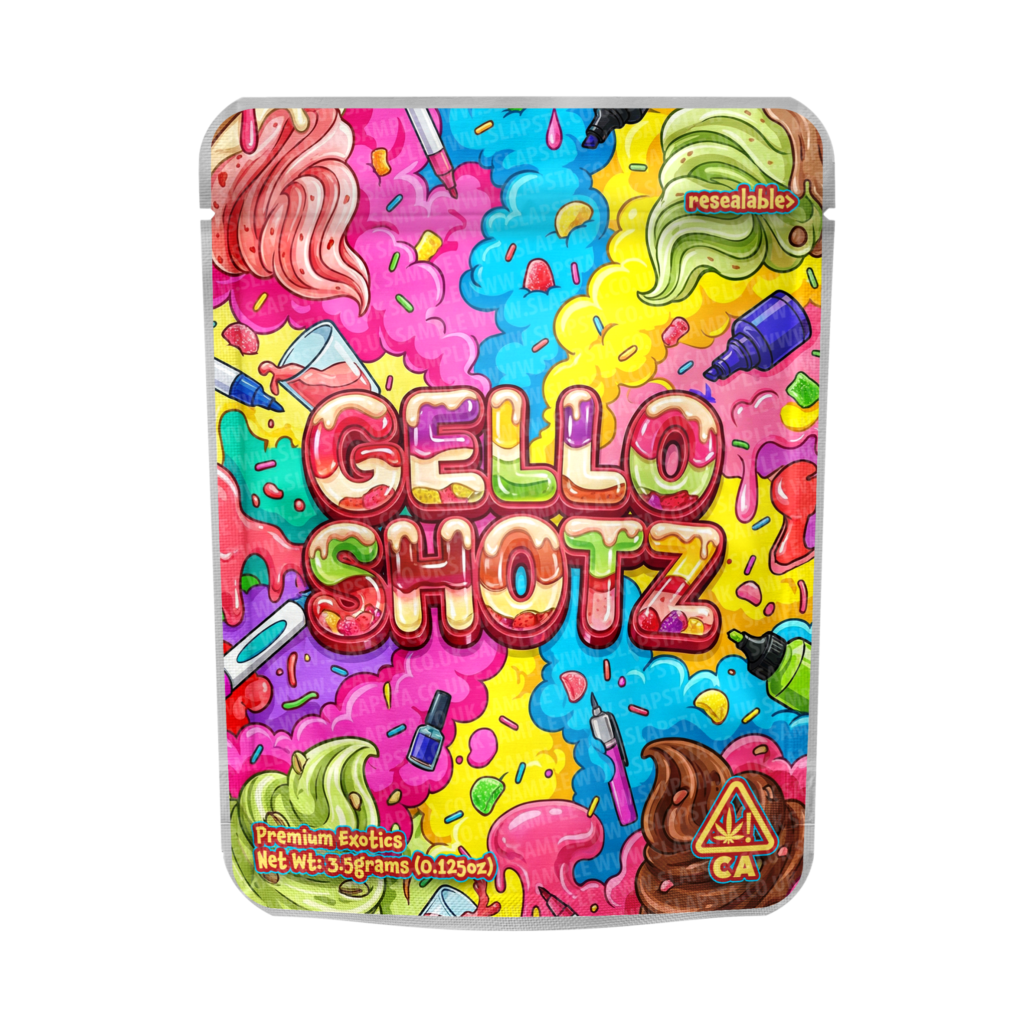 Gello Shotz Mylar Sticker Packs Gello Shotz Mylar Sticker Packs
