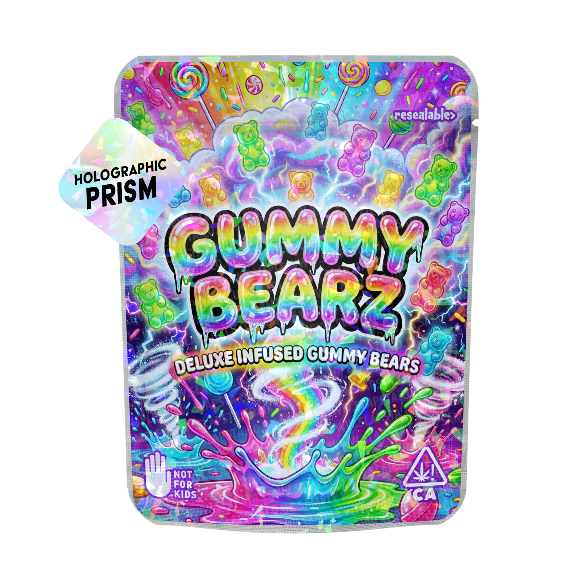 Gummy Bearz Mylar Sticker Packs Gummy Bearz Mylar Sticker Packs