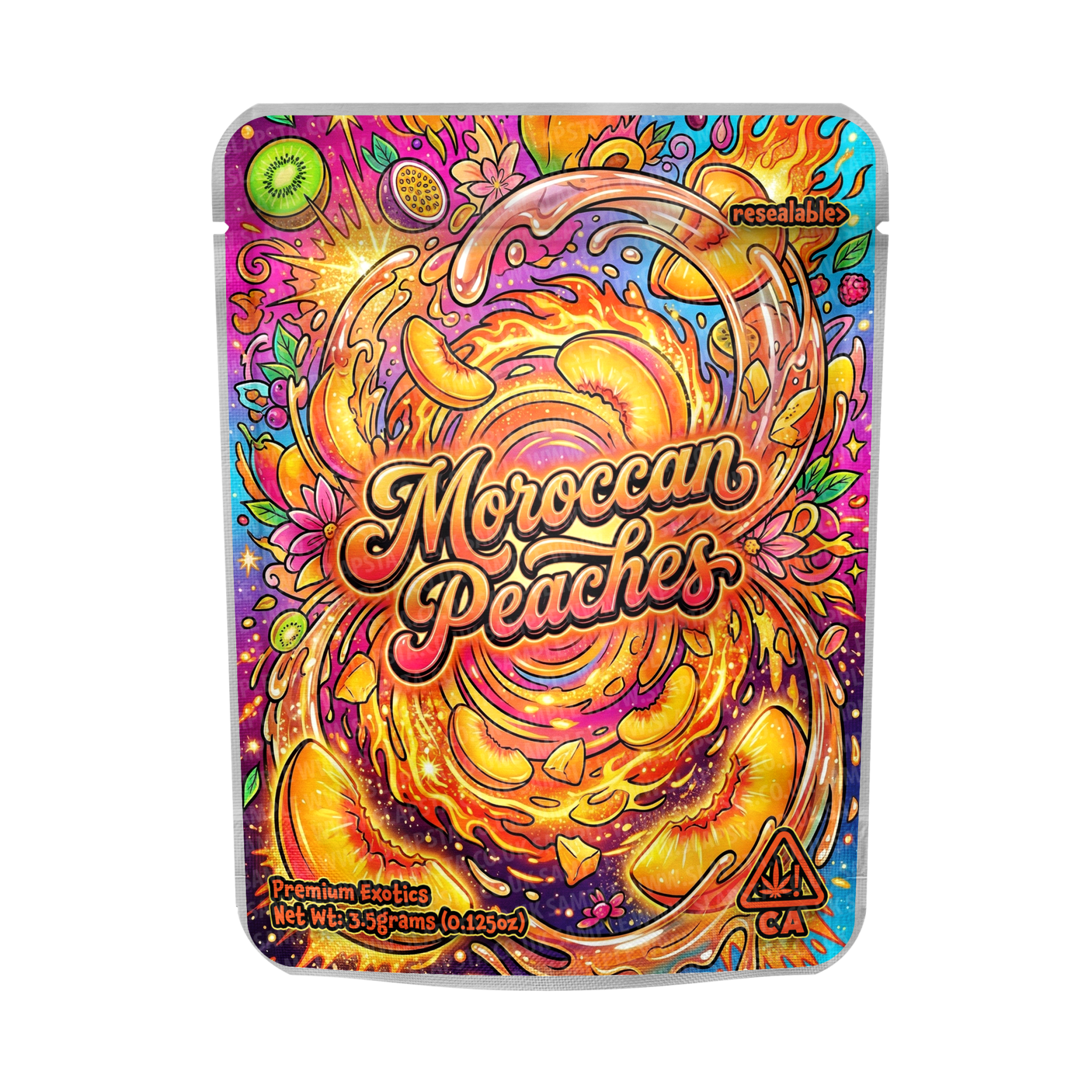 Moroccan Peaches Mylar Sticker Packs Moroccan Peaches Mylar Sticker Packs