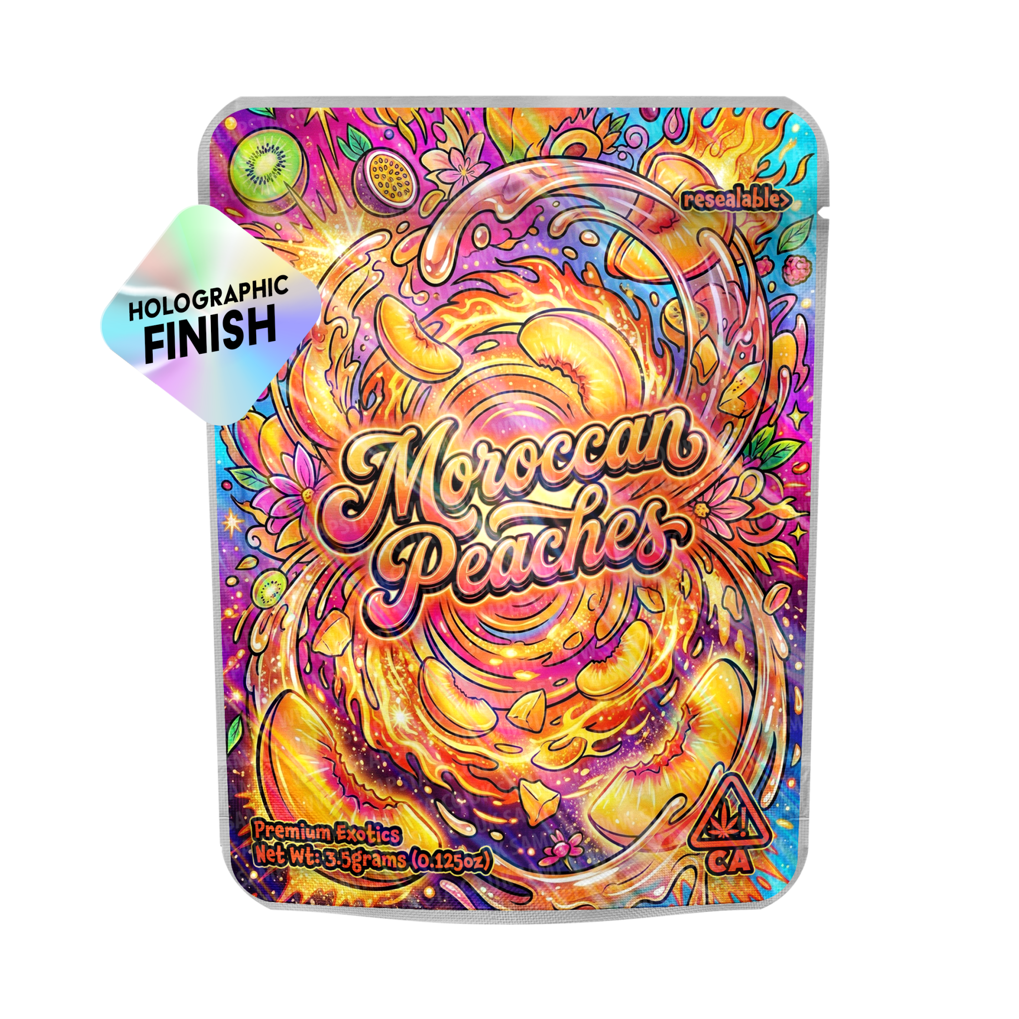 Moroccan Peaches Mylar Sticker Packs Moroccan Peaches Mylar Sticker Packs