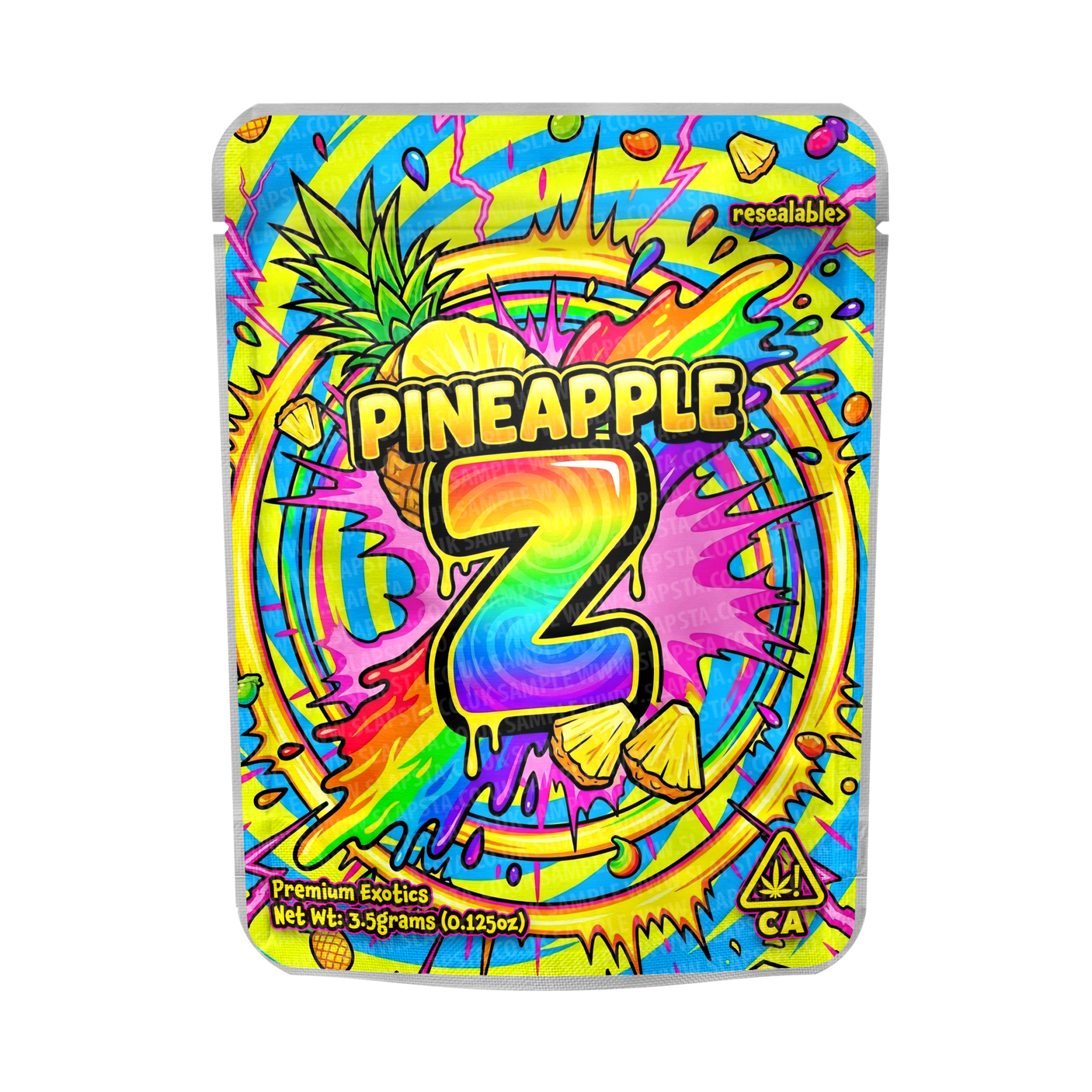 Pineapple Z Mylar Sticker Packs Pineapple Z Mylar Sticker Packs