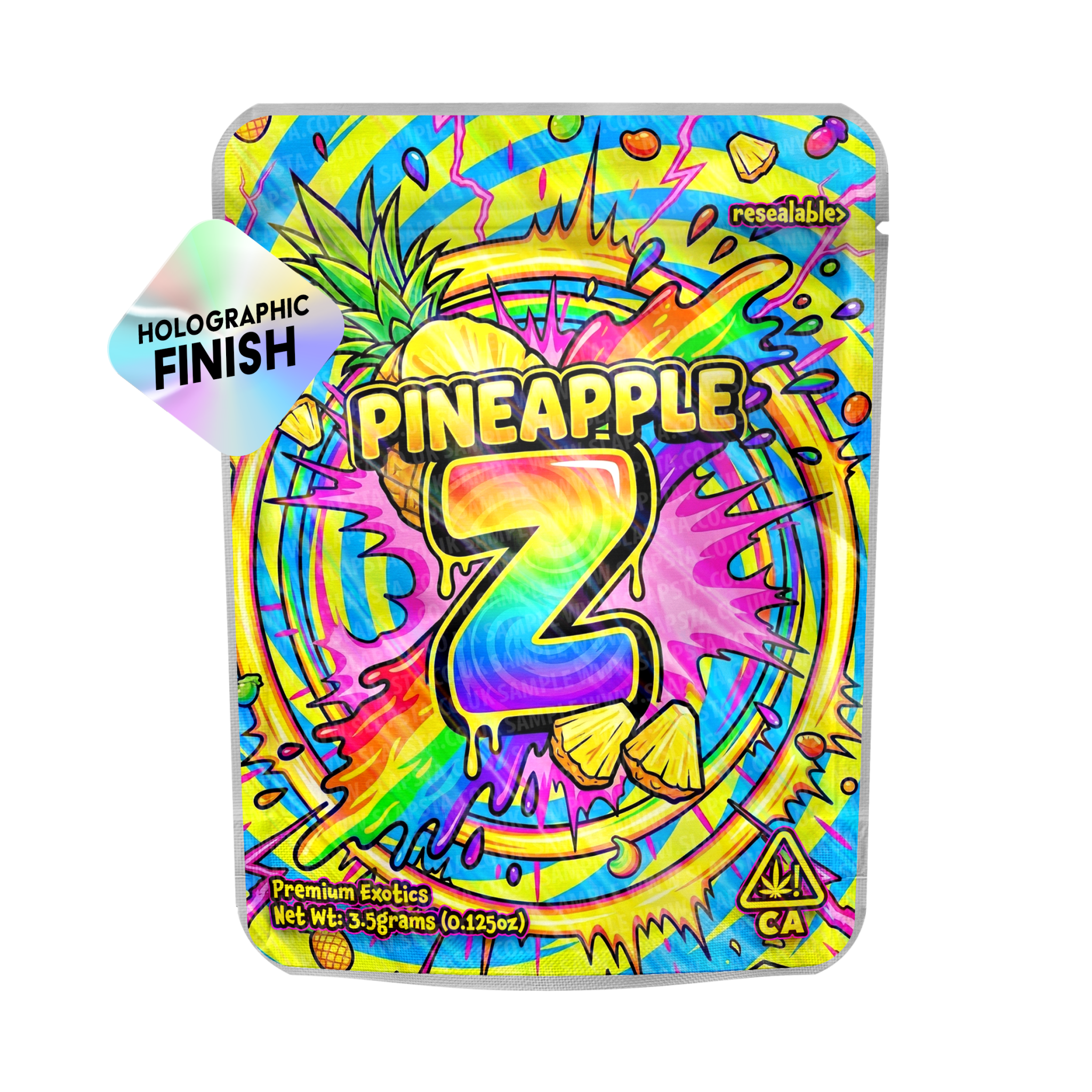 Pineapple Z Mylar Sticker Packs Pineapple Z Mylar Sticker Packs