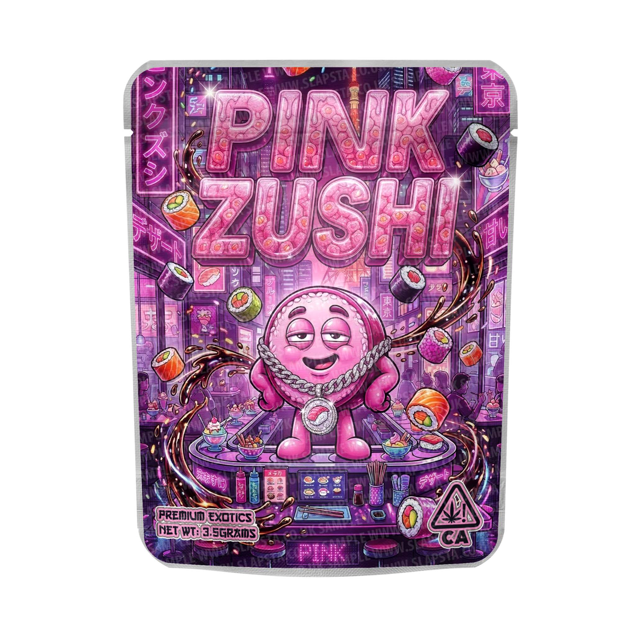 Pink Zushi Mylar Sticker Packs Pink Zushi Mylar Sticker Packs