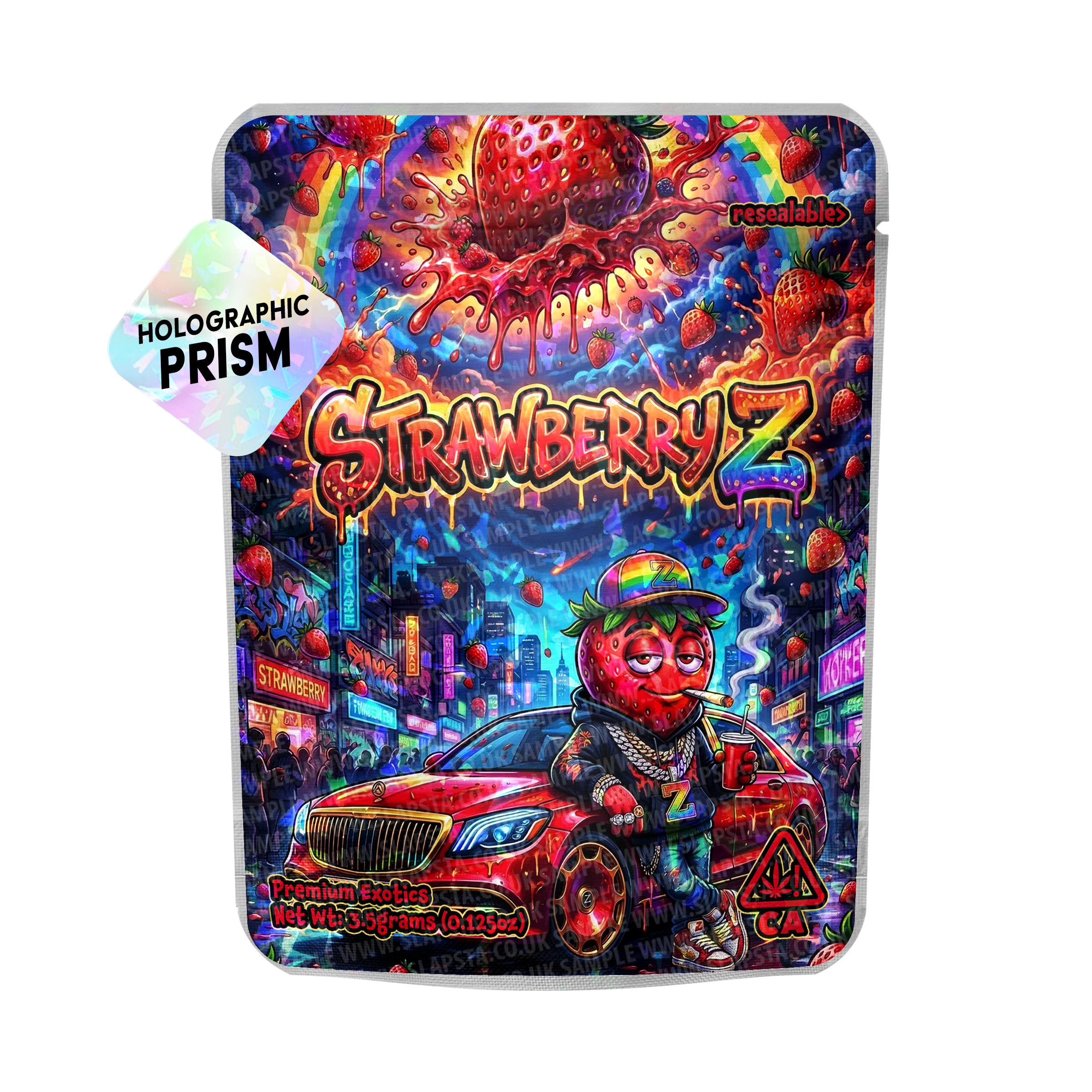 Strawberry-Z Mylar Sticker Packs Strawberry-Z Mylar Sticker Packs