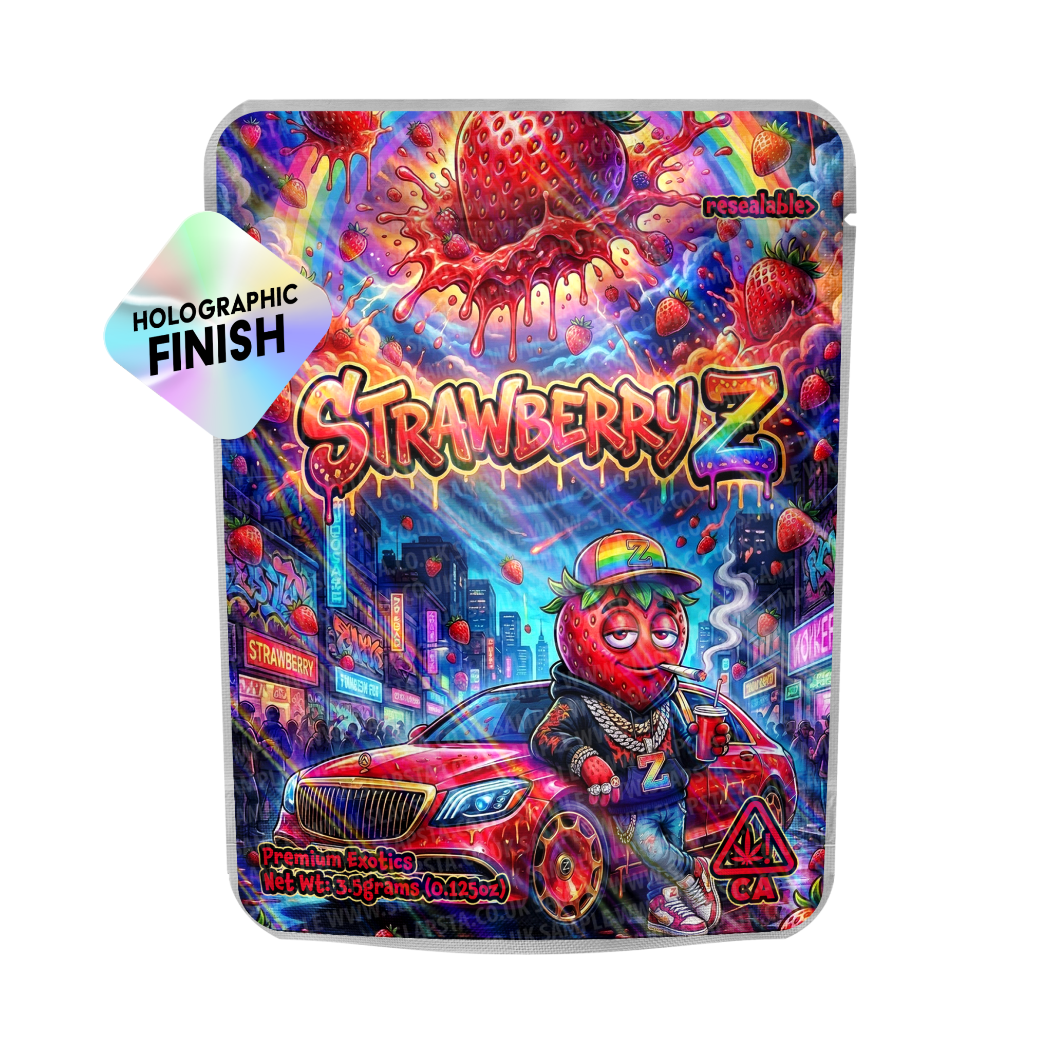 Strawberry-Z Mylar Sticker Packs Strawberry-Z Mylar Sticker Packs