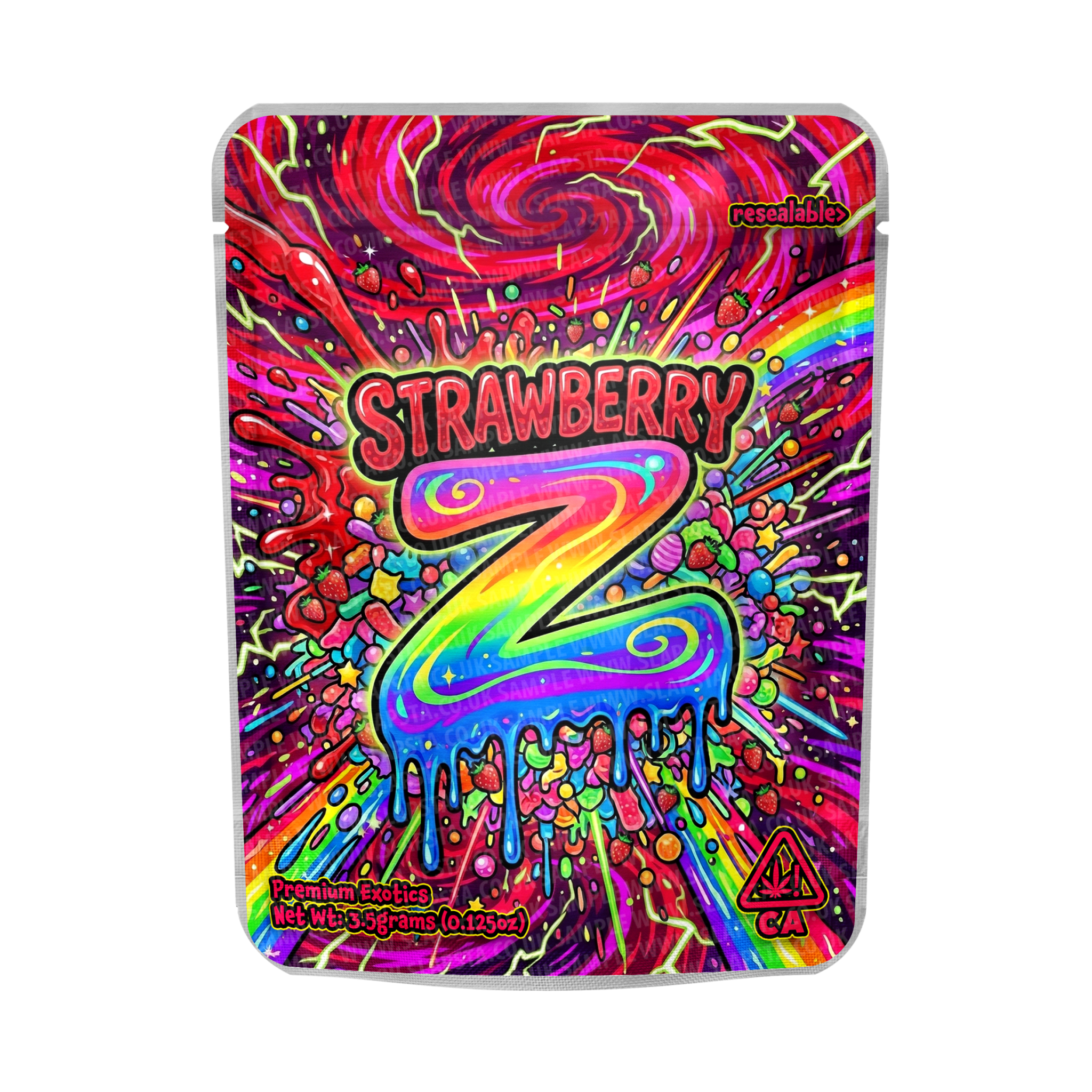 Strawberry Z Mylar Sticker Packs Strawberry Z Mylar Sticker Packs