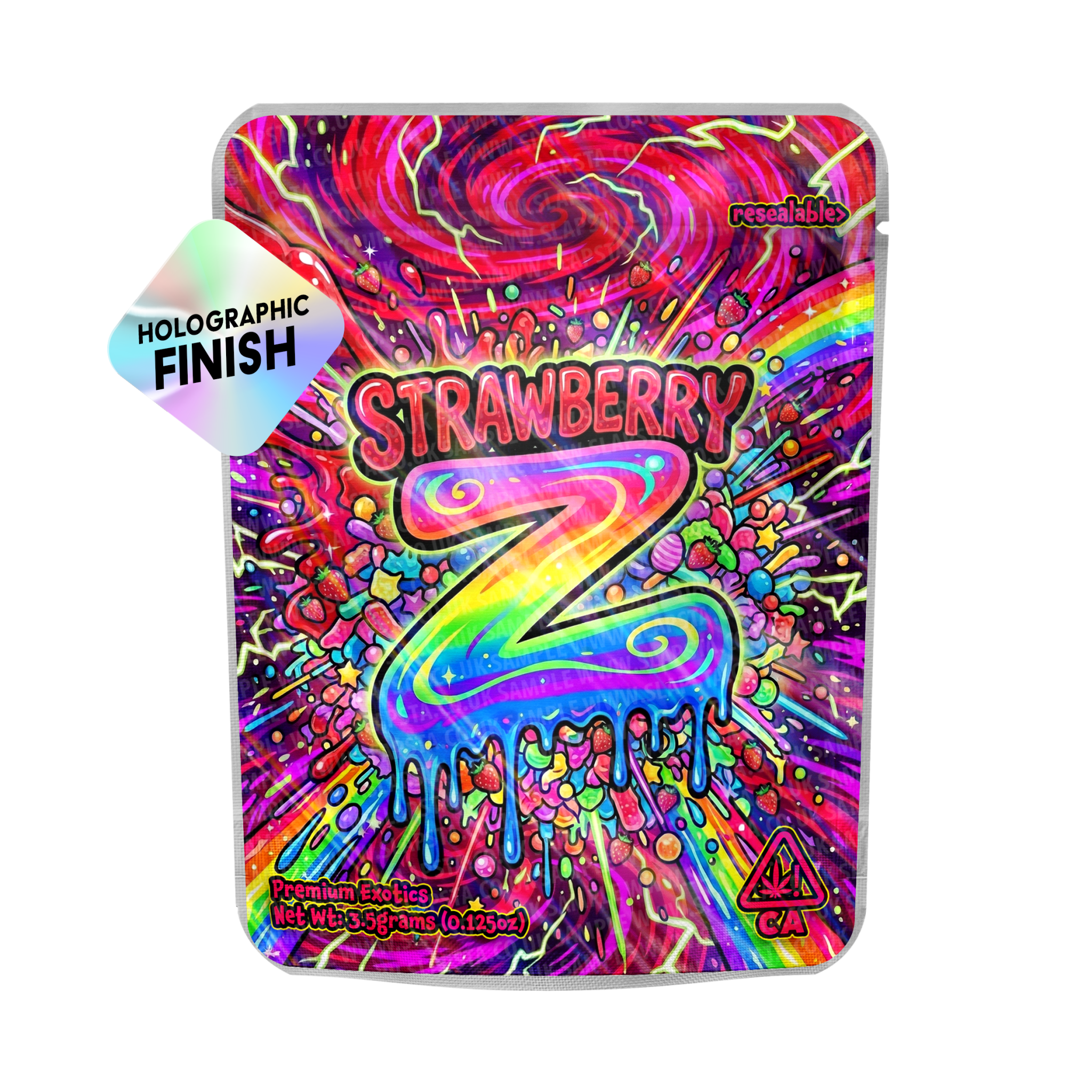Strawberry Z Mylar Sticker Packs Strawberry Z Mylar Sticker Packs