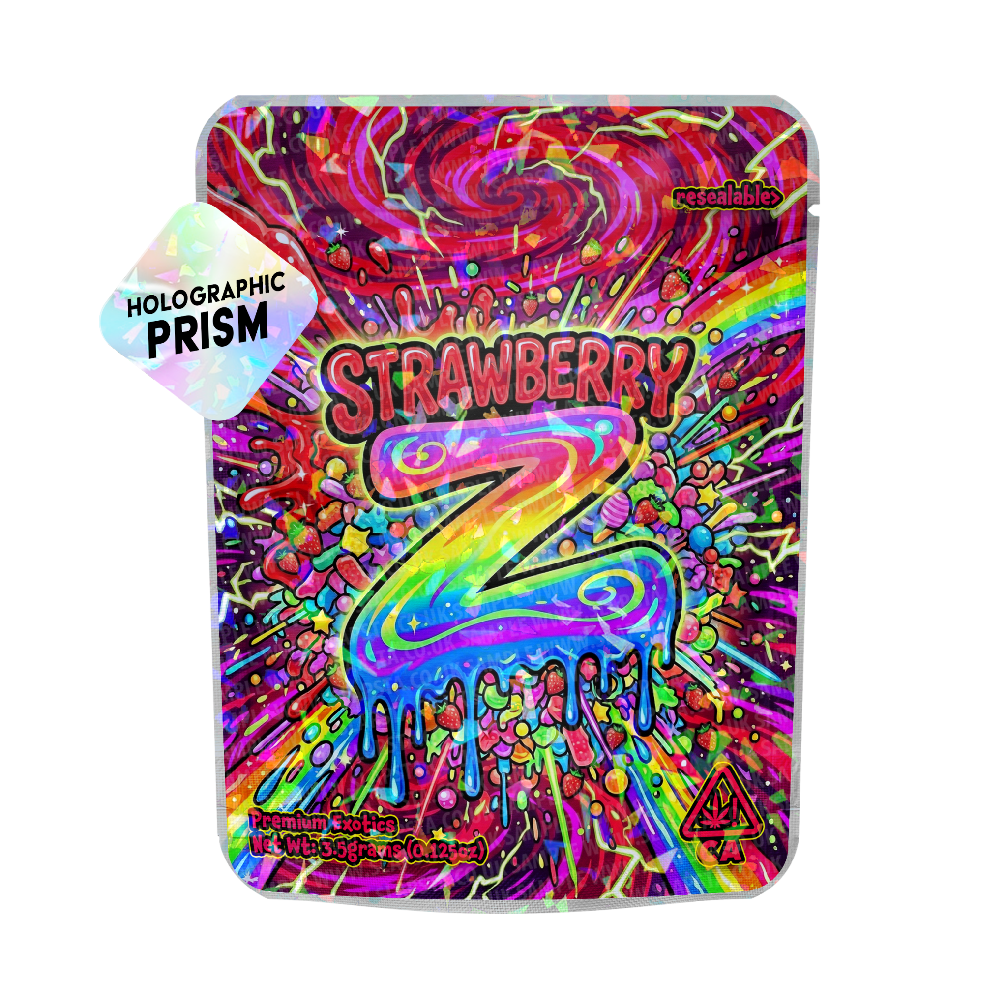 Strawberry Z Mylar Sticker Packs Strawberry Z Mylar Sticker Packs