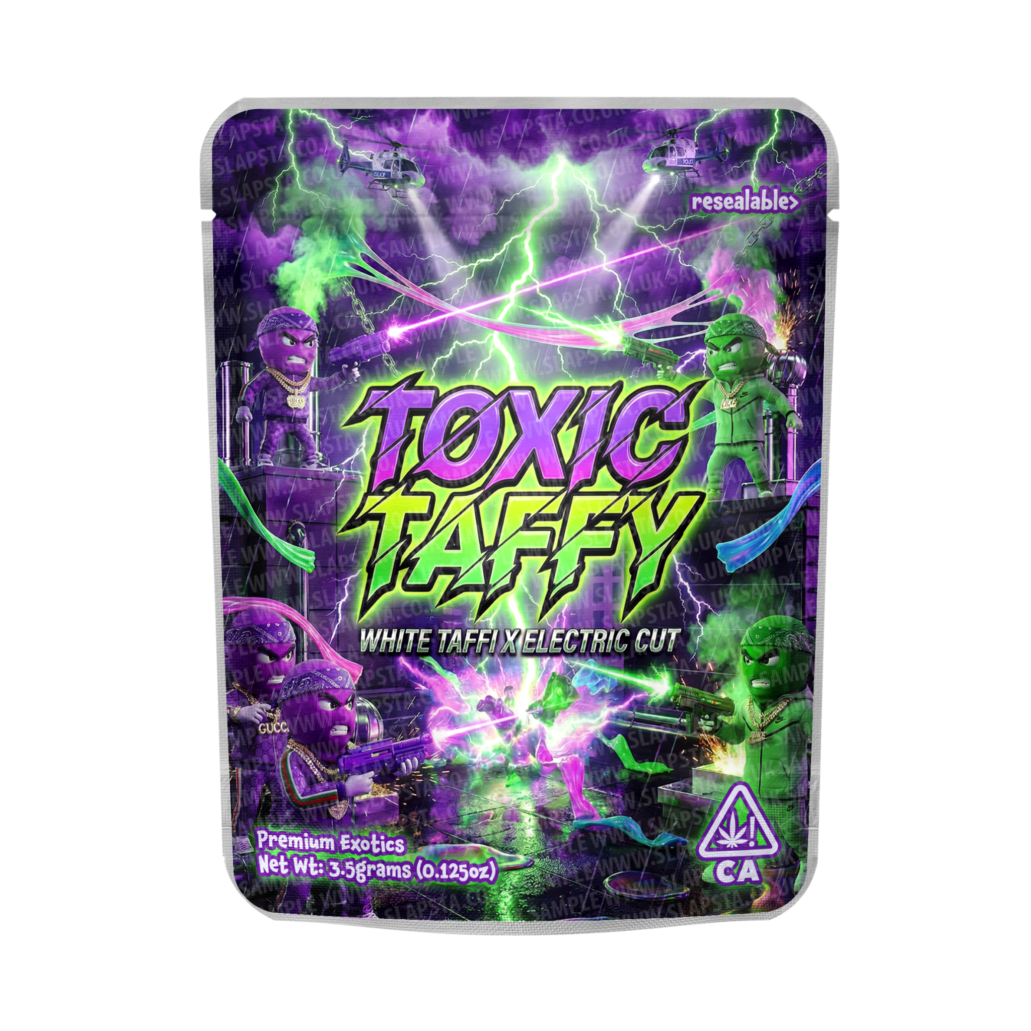 Toxic Taffy Mylar Sticker Packs Toxic Taffy Mylar Sticker Packs