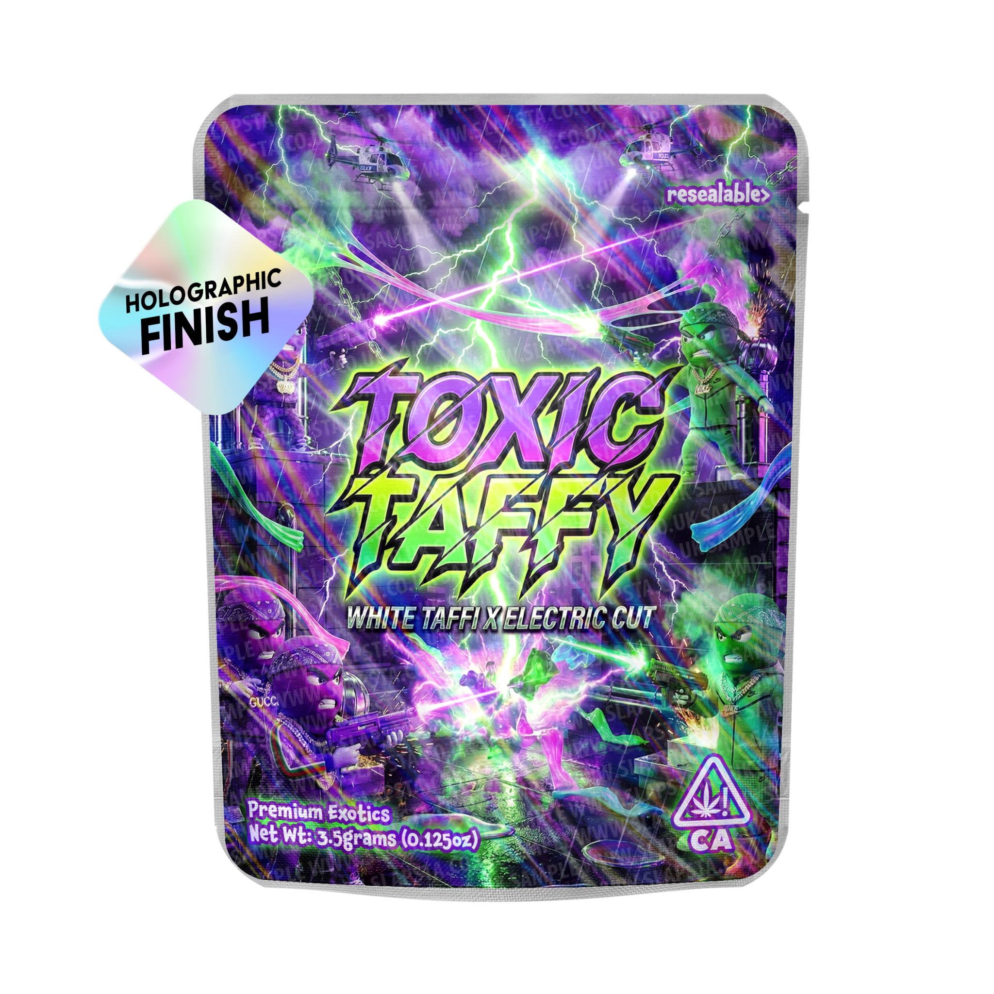 Toxic Taffy Mylar Sticker Packs Toxic Taffy Mylar Sticker Packs